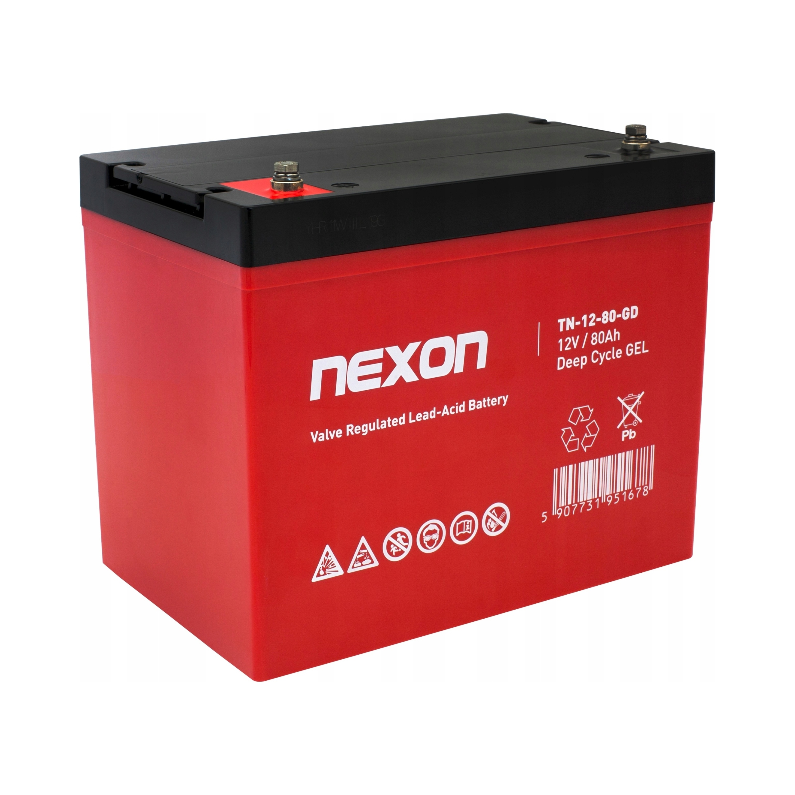 Akumulator żelowy Nexon Gel Deep Cycle 12V 80Ah Zasilanie Awaryjne