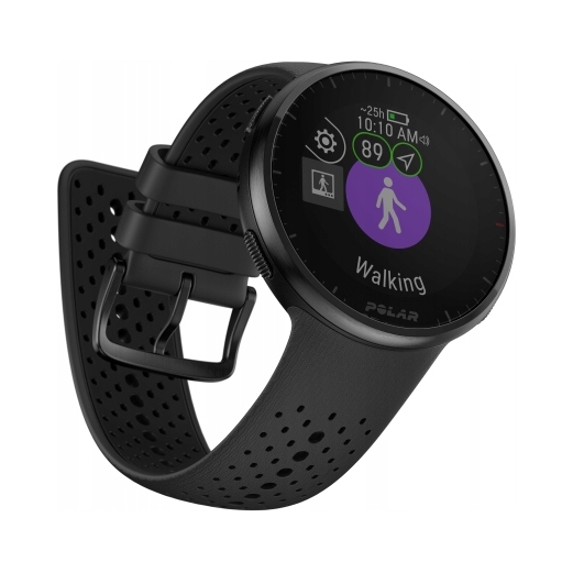 Polar Pacer Pro S-l čierne hodinky na behanie Gps Carbon Grey