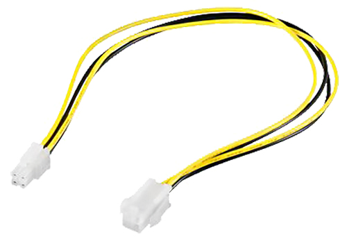 PremiumCord Przedłużacz zasilania P4 M/F 37cm