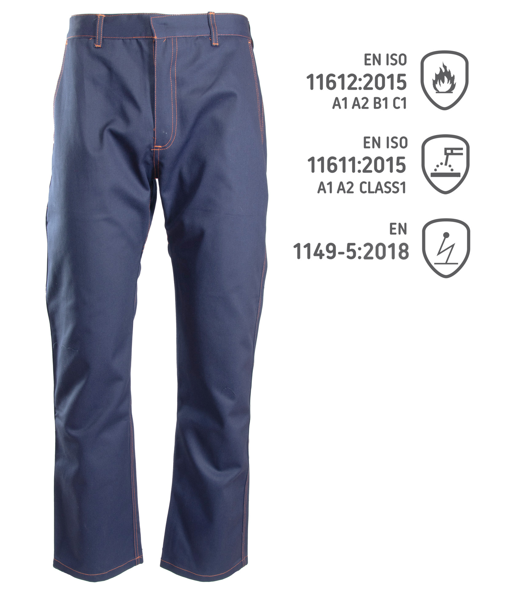 Spodnie dla spawacza spawalnicze Bawełna 100% Profflam Antistatic r. 56