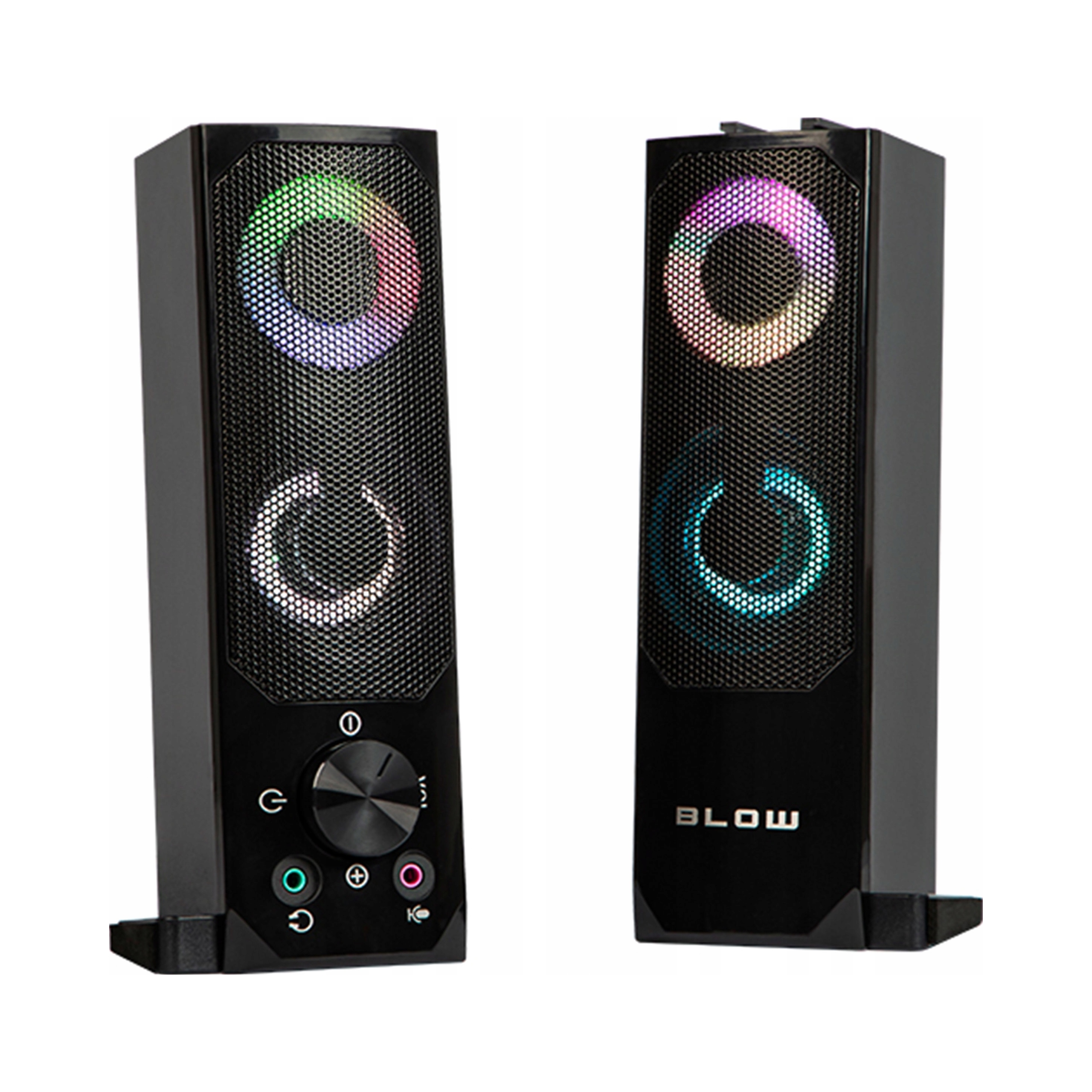 Компьютерные колонки Bluetooth саундбар 2.0 6W USB 5V DC LED RGB 2in1 комплект