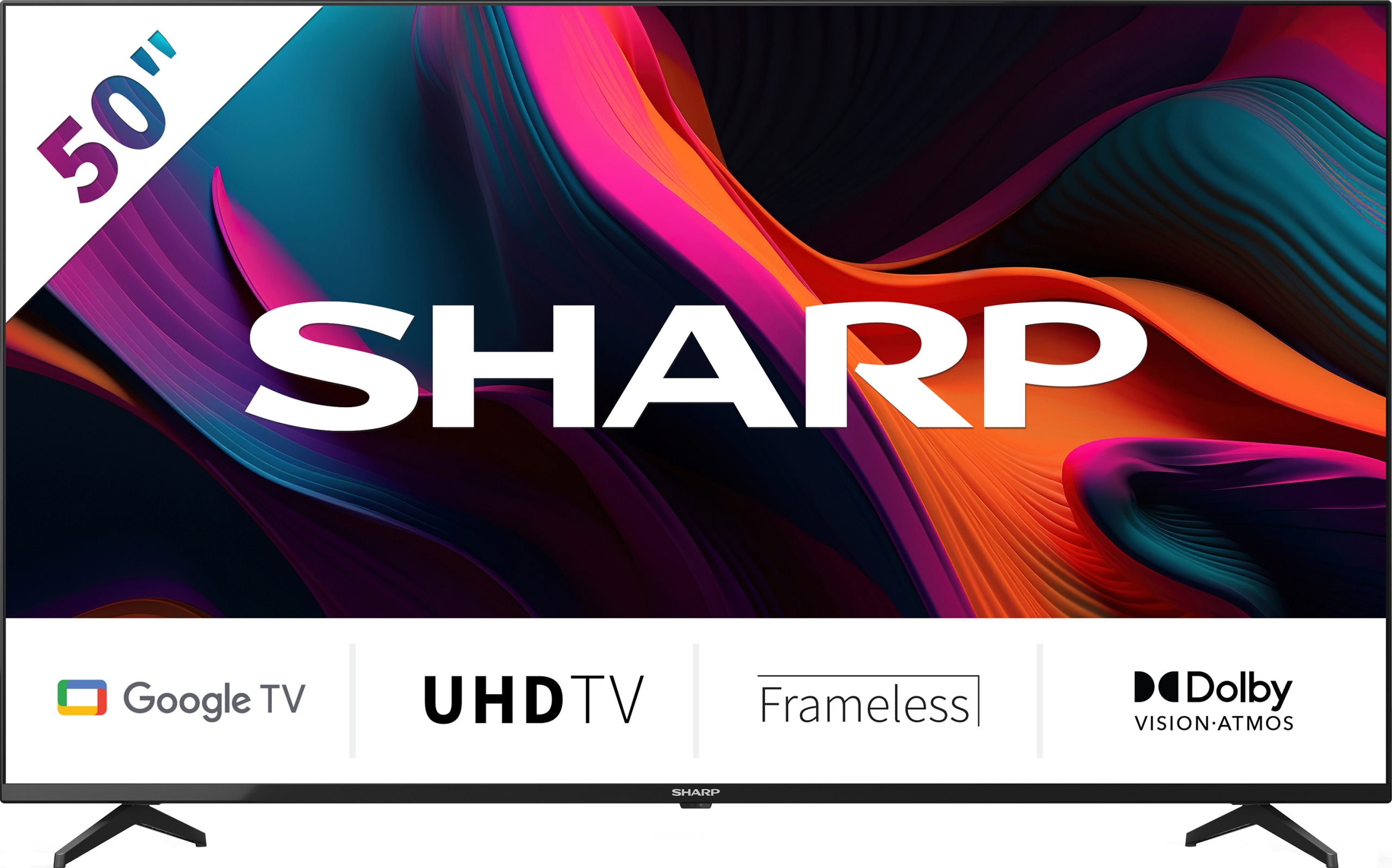 Telewizor Led Sharp 50GL4260E 50" 4K Uhd czarny Google Tv