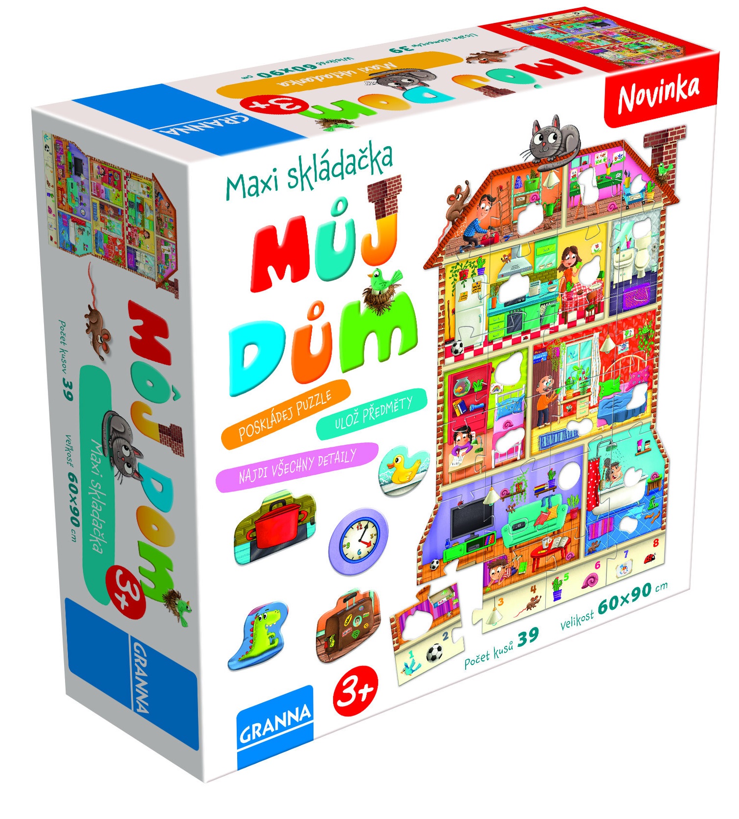 GRA UKŁADANKA MAXI MÓJ DOM GRANNA