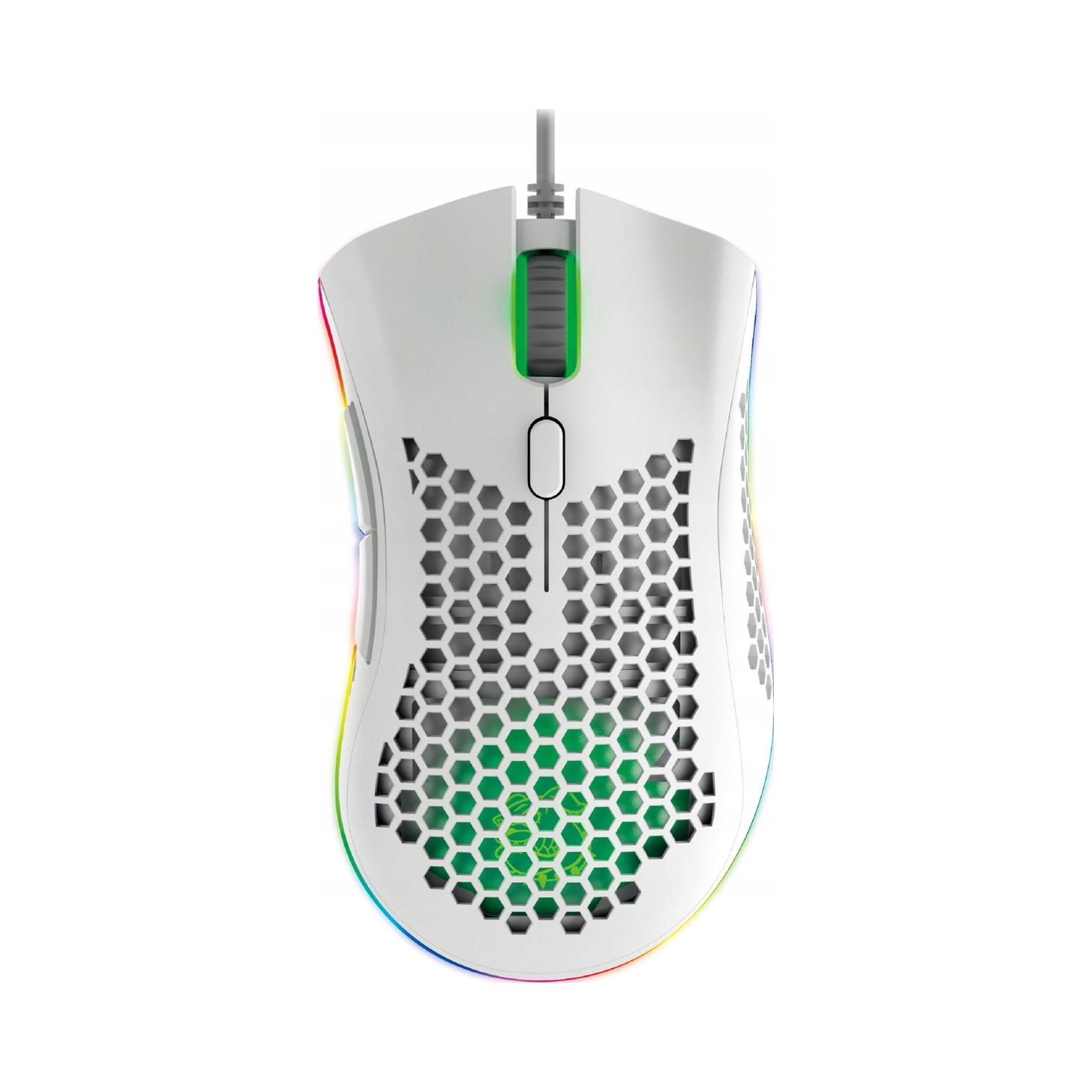 Myszka przewodowa Mad Dog GM750W Biały sensor optyczny