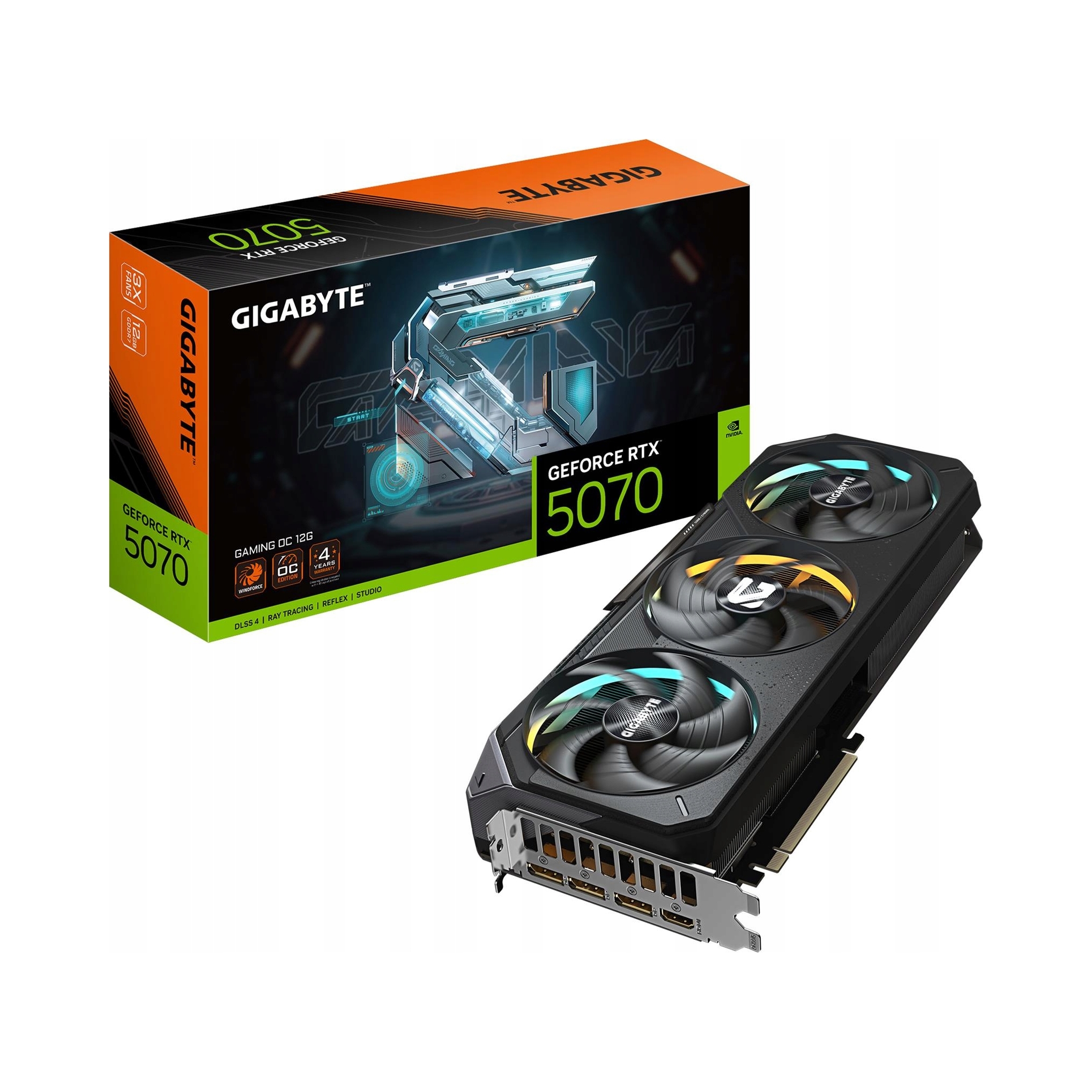 Grafická karta Gigabyte Geforce Rtx 5070 Gaming Oc 12GB GDDR7