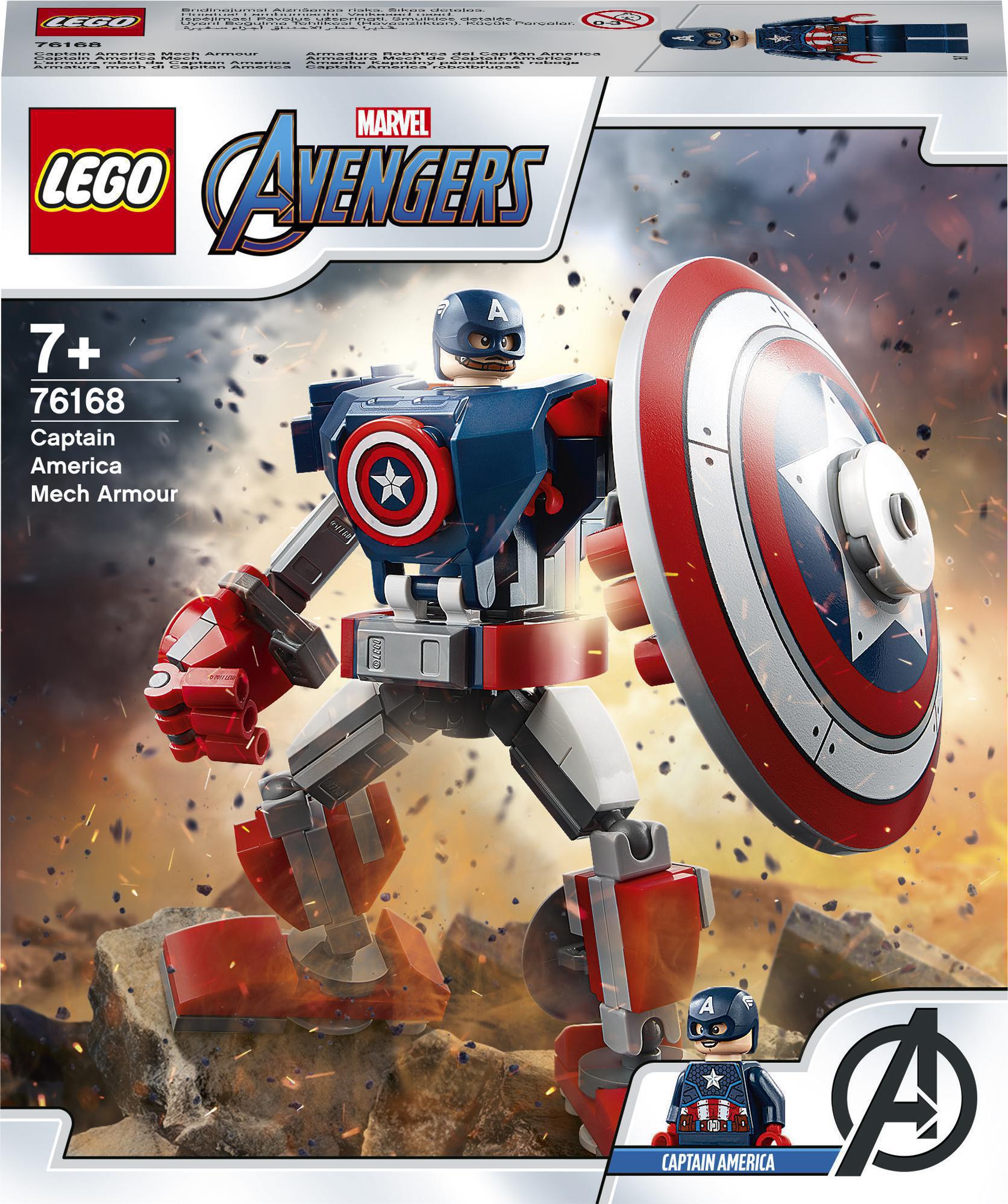 Lego 76168 Marvel Obrněný Mech Kapitána Ameriky