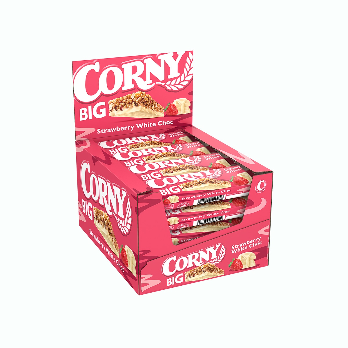 Levně Corny Big cereální tyčinka jahoda-bílá čokoláda 40 g