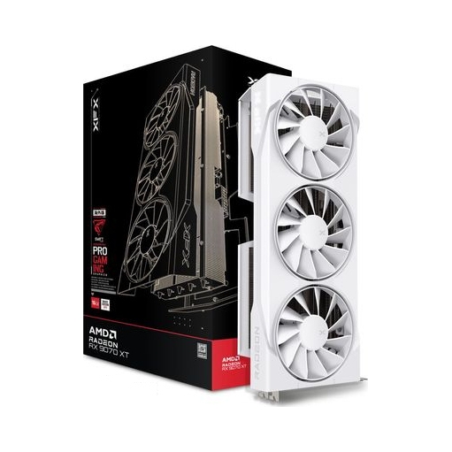 XFX Swift Radeon RX 9070XT 16GB White Triple Fan Gaming Edition