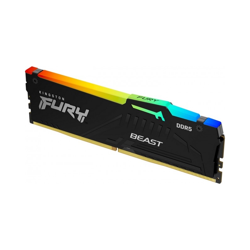 Pamäť Ram Kingston Fury Beast Rgb DDR5 32GB 6000 CL36 Expo Čierna