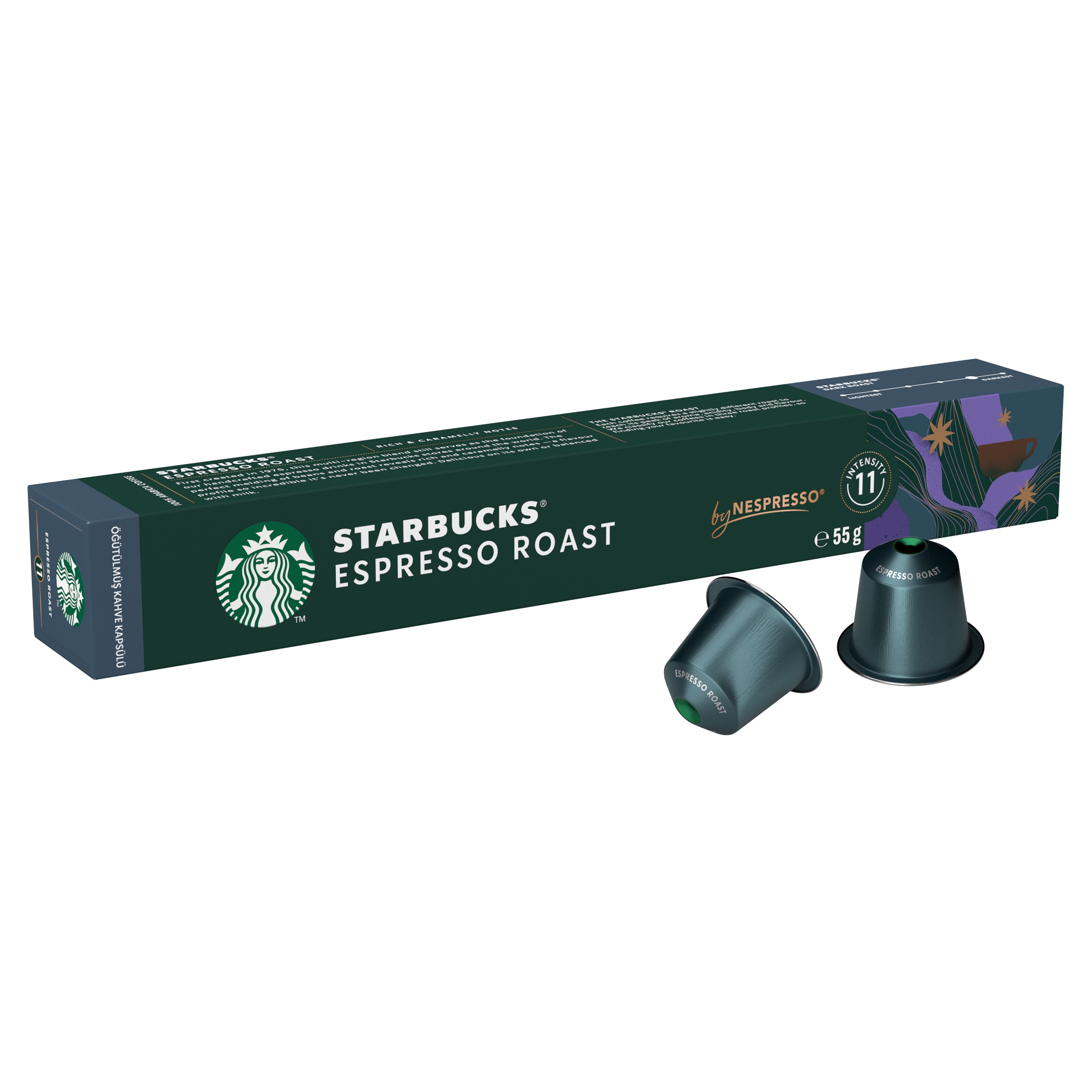 Starbucks Espresso Roast by Nespresso Dark roast kávové kapsle