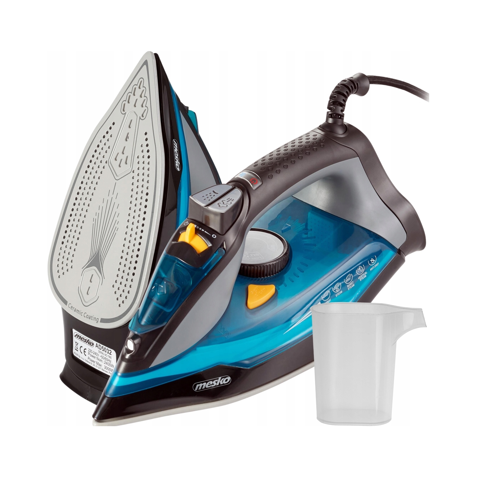 Żelazko parowe 3000 W Mesko