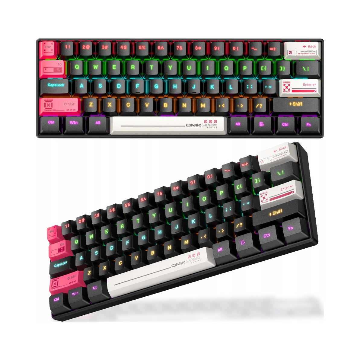 Onikuma G55 herní mechanická podsvícená mini Rgb herní klávesnice