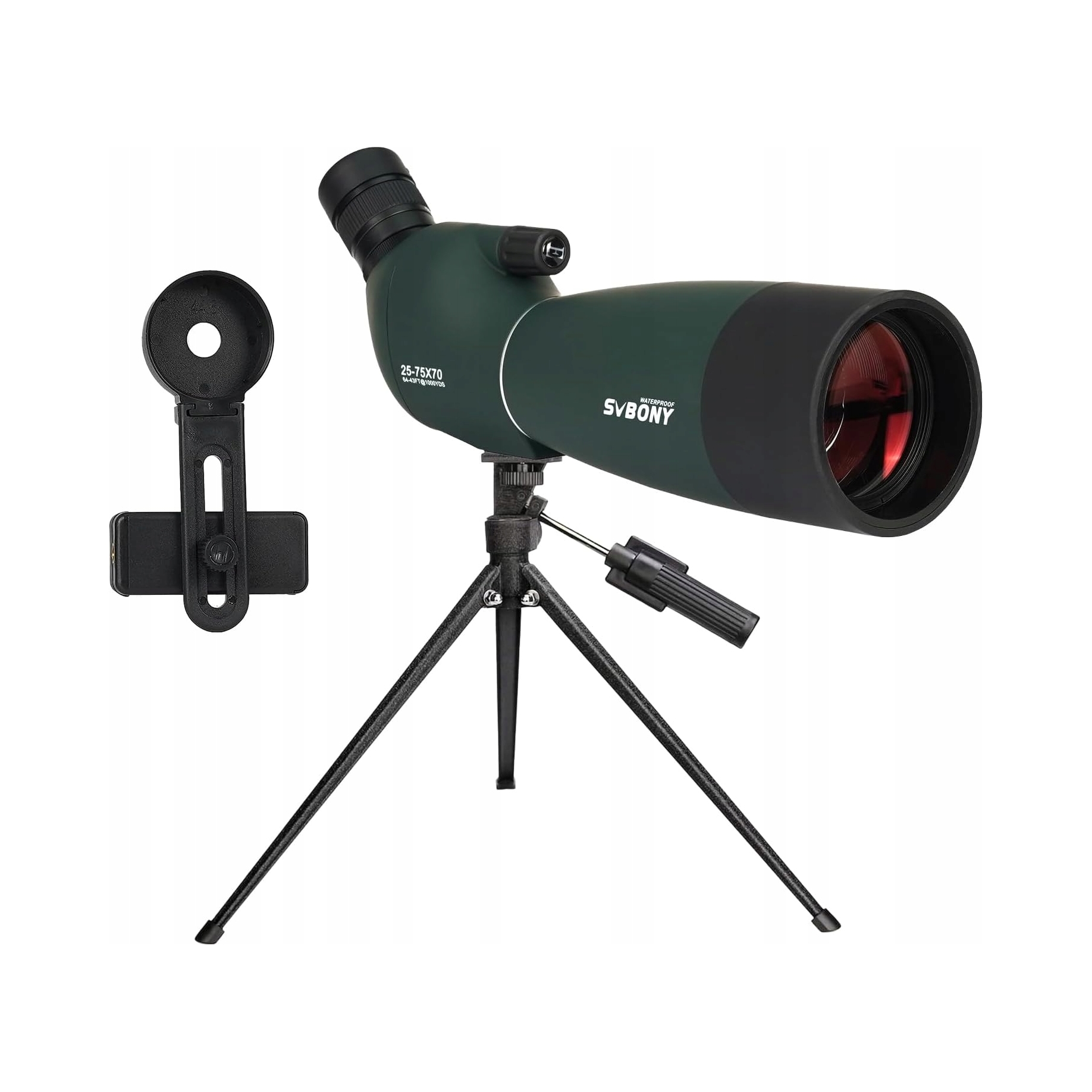 Pozorovací dalekohled Svbony SV28PLUS 75 x 70 mm zelený