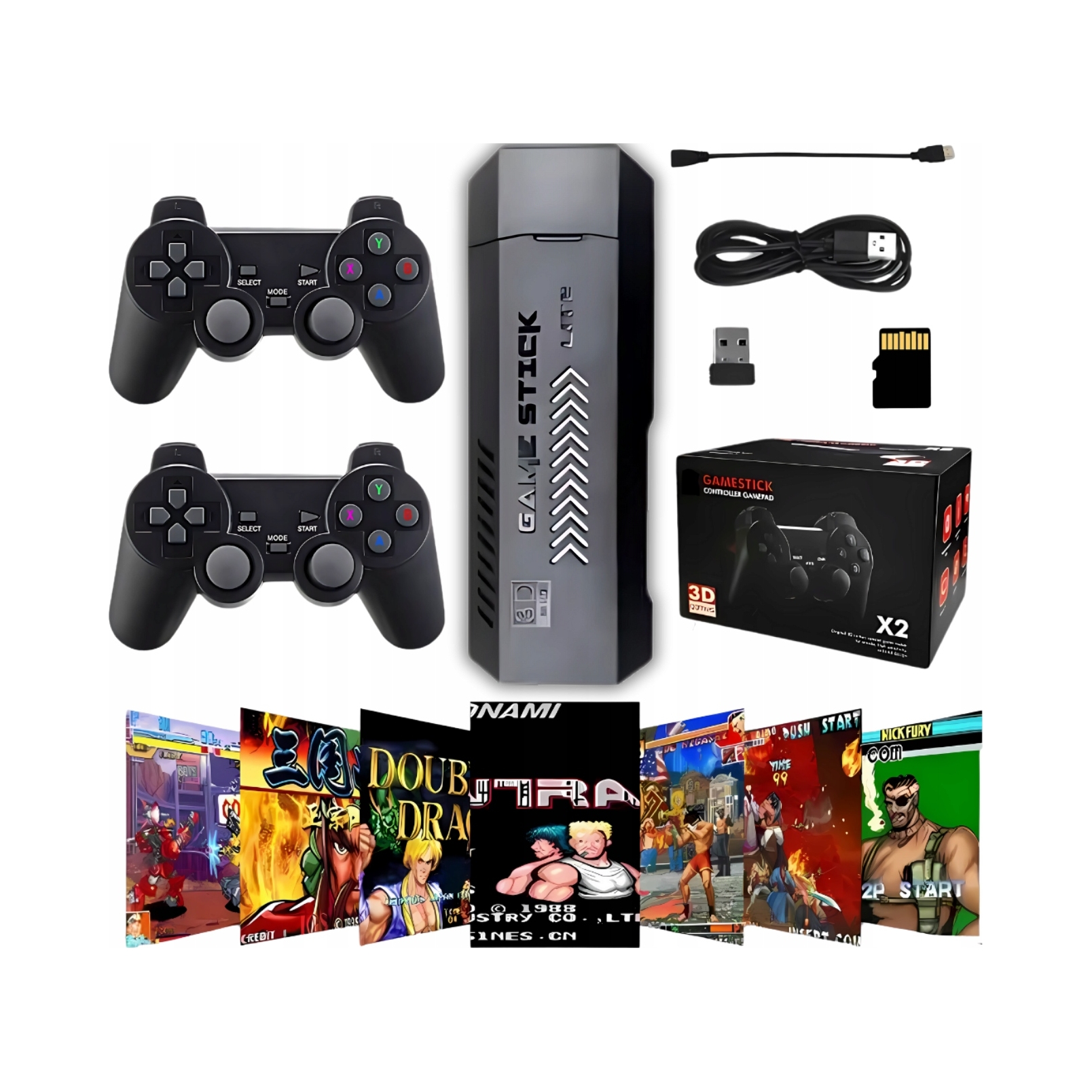 Konsola retro X2 Stick retro game 35000 gier 2 pady 30 emulatorów 64 GB