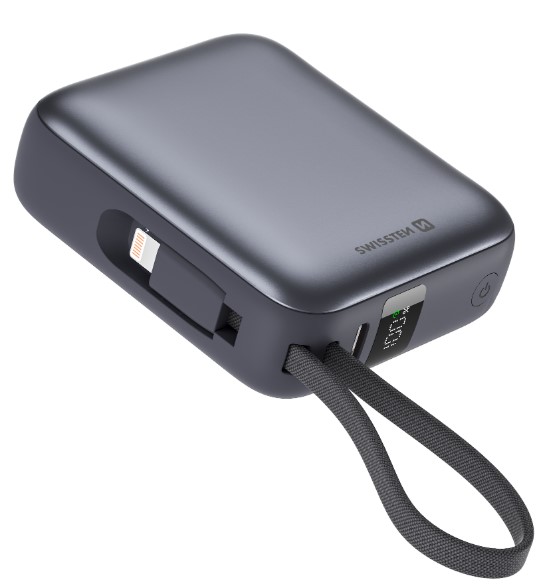 Powerbanka 10000mAh silver Swissten