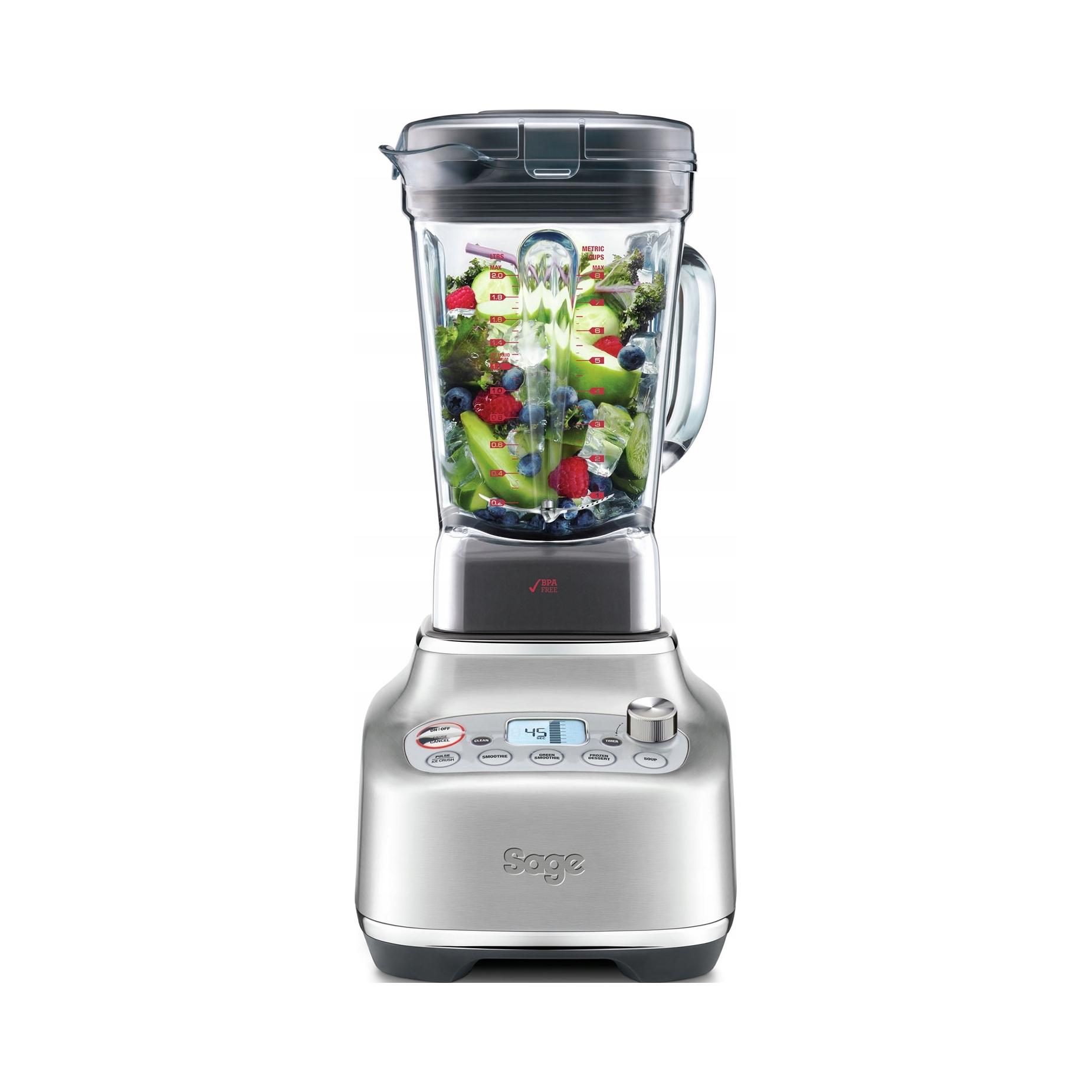 Blender kielichowy Sage SBL920 2400 W srebrny/szary