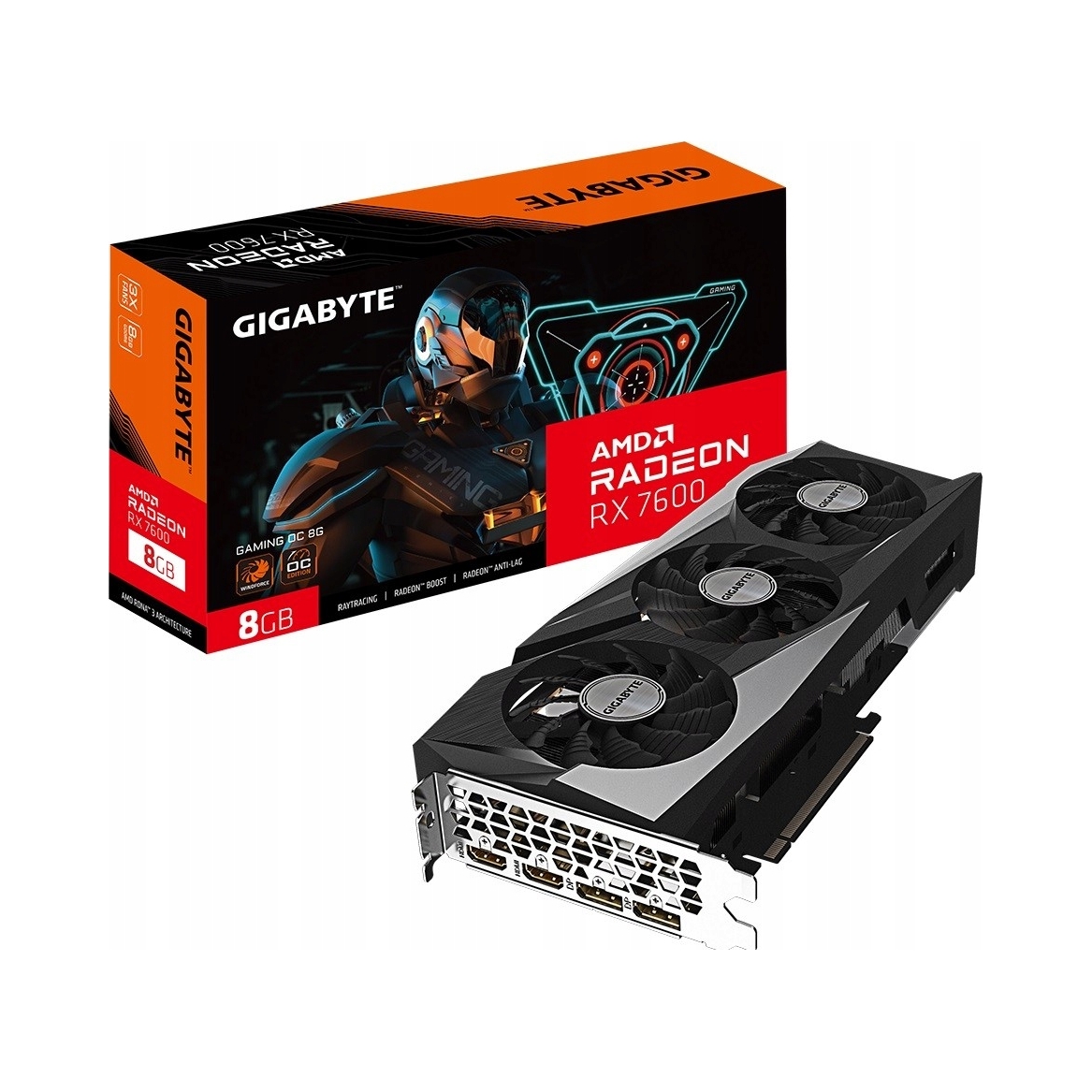 Grafická karta Gigabyte Radeon Rx 7600 Gaming Oc 8GB GDDR6