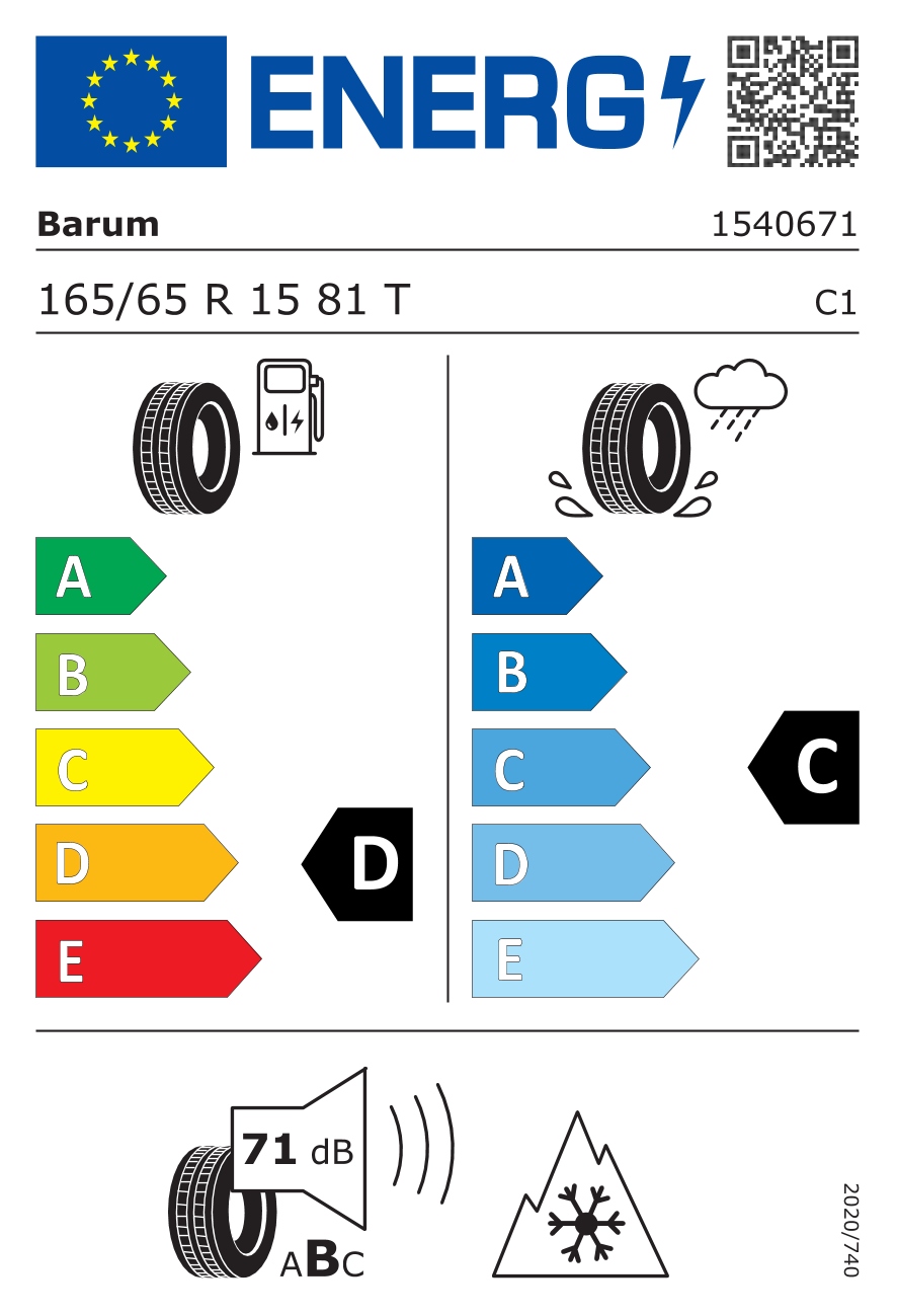 Barum Quartaris 5 165/65 R15 81T