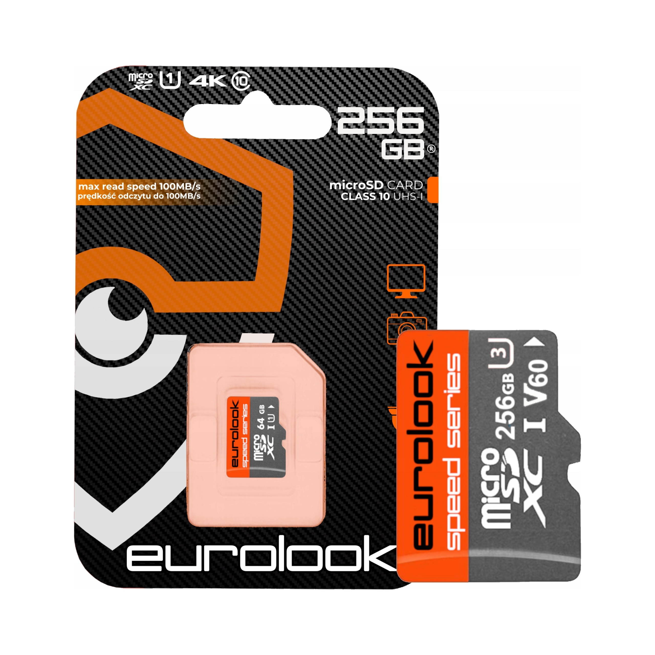 Paměťová karta microSD Eurolook 128 Gb Sdxc C10 U3 V60