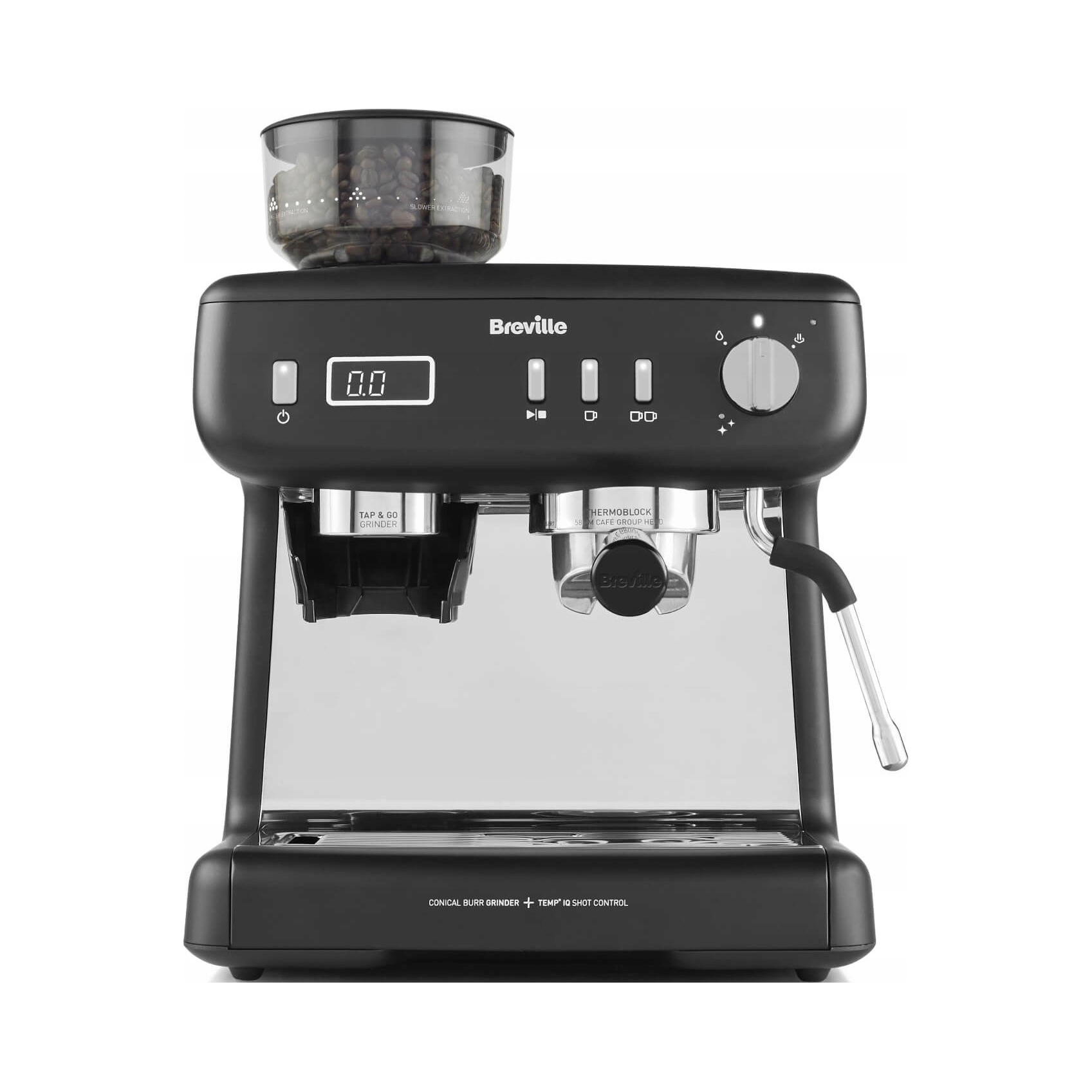 Kolbowy ekspres ciśnieniowy Breville Barista Max+ 1550 W czarny VCF152X