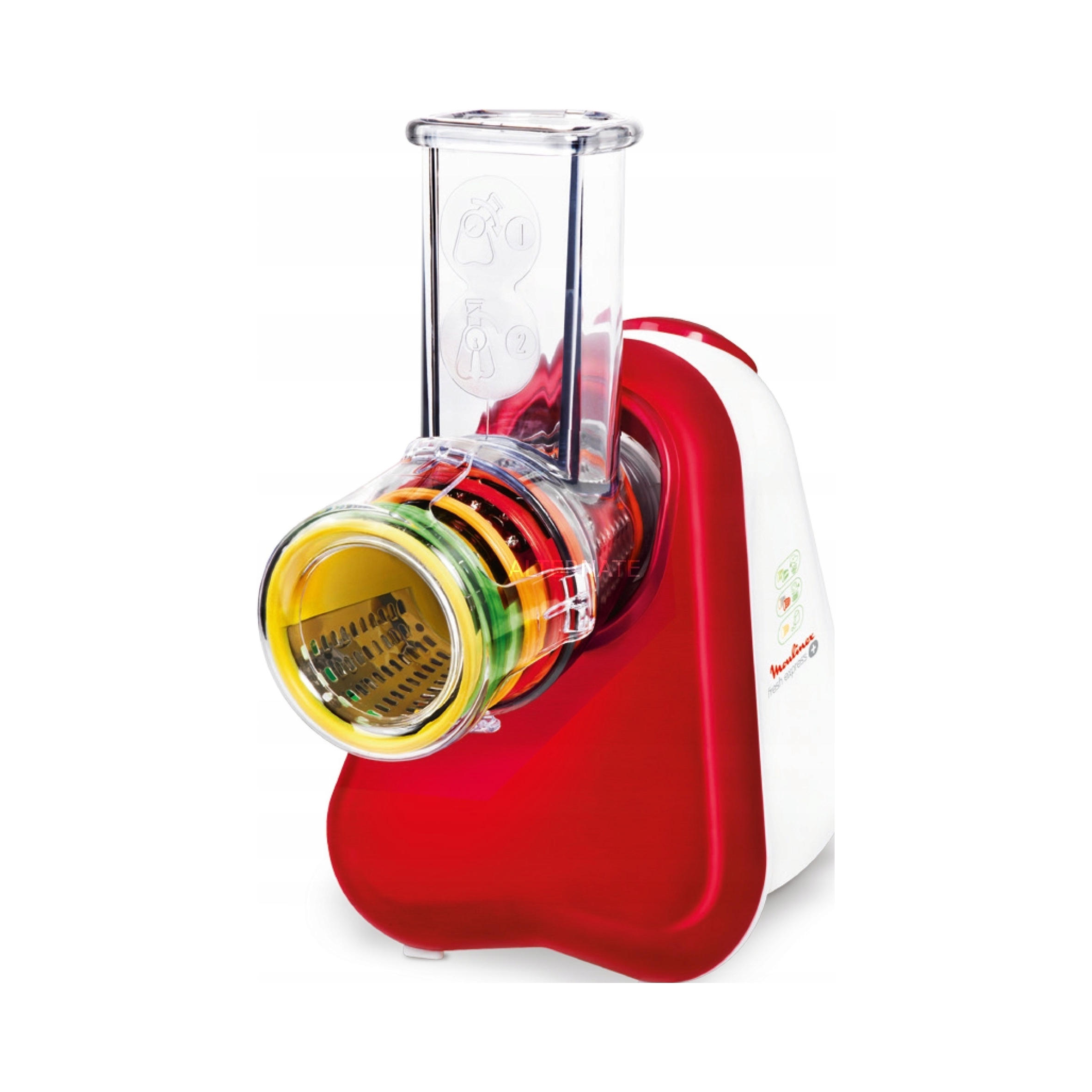 MOULINEX DJ756G Fresh Express Plus Krajalnica Do Warzyw 200W Czerwono-Biała — miniatura 8