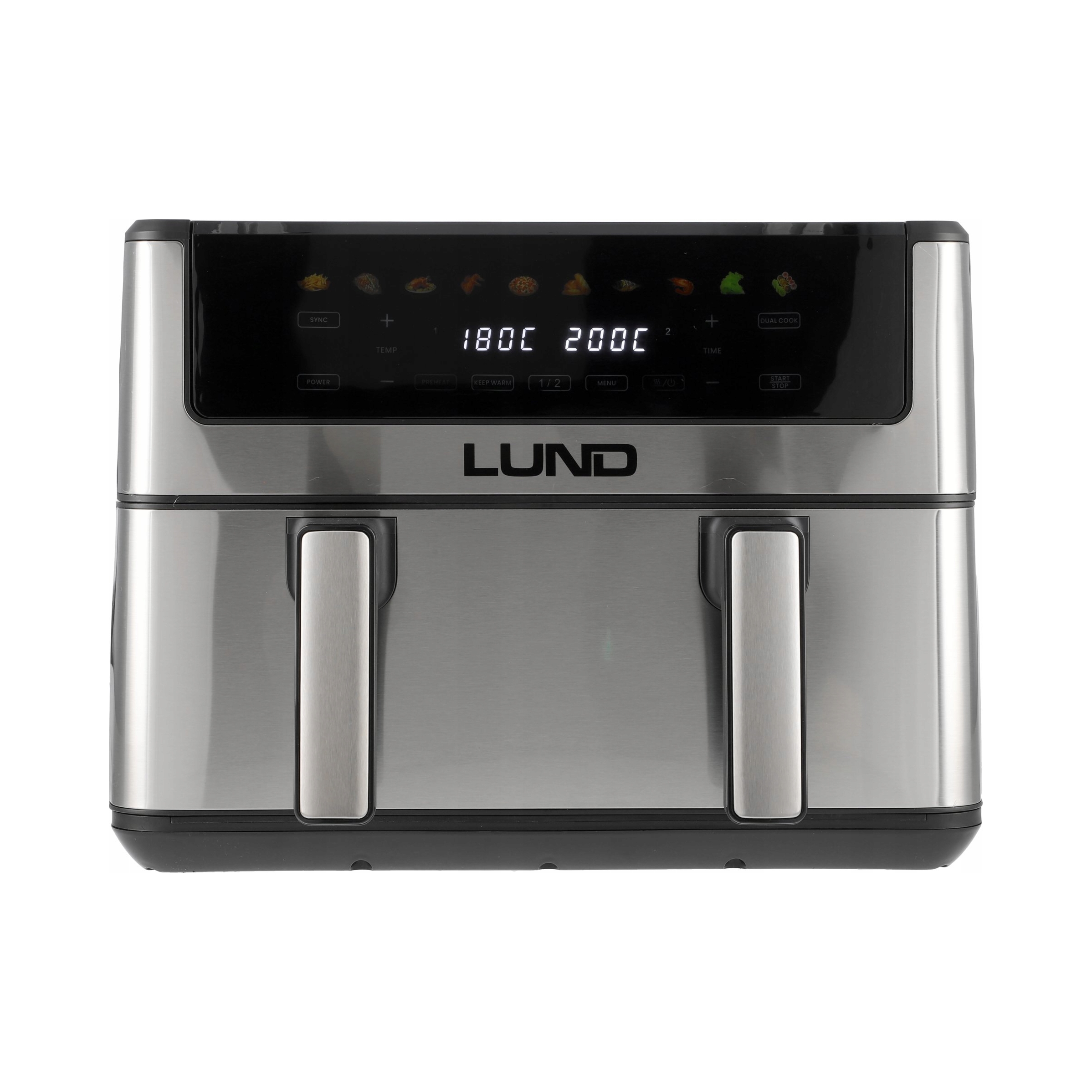 Fritéza Bez Tuku Lund 67595 2600 W Air Fryer 10 L čierna veľká