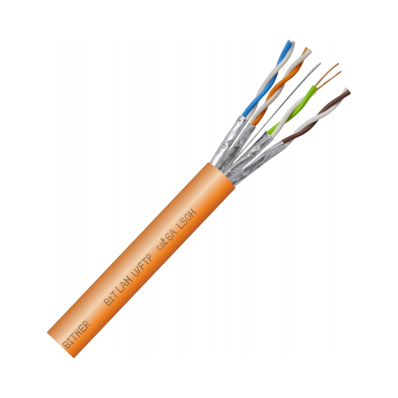Kabel sieciowy U Ftp 4x2x23 Awg cat6A 500MHz Lsoh TI0079 60 m