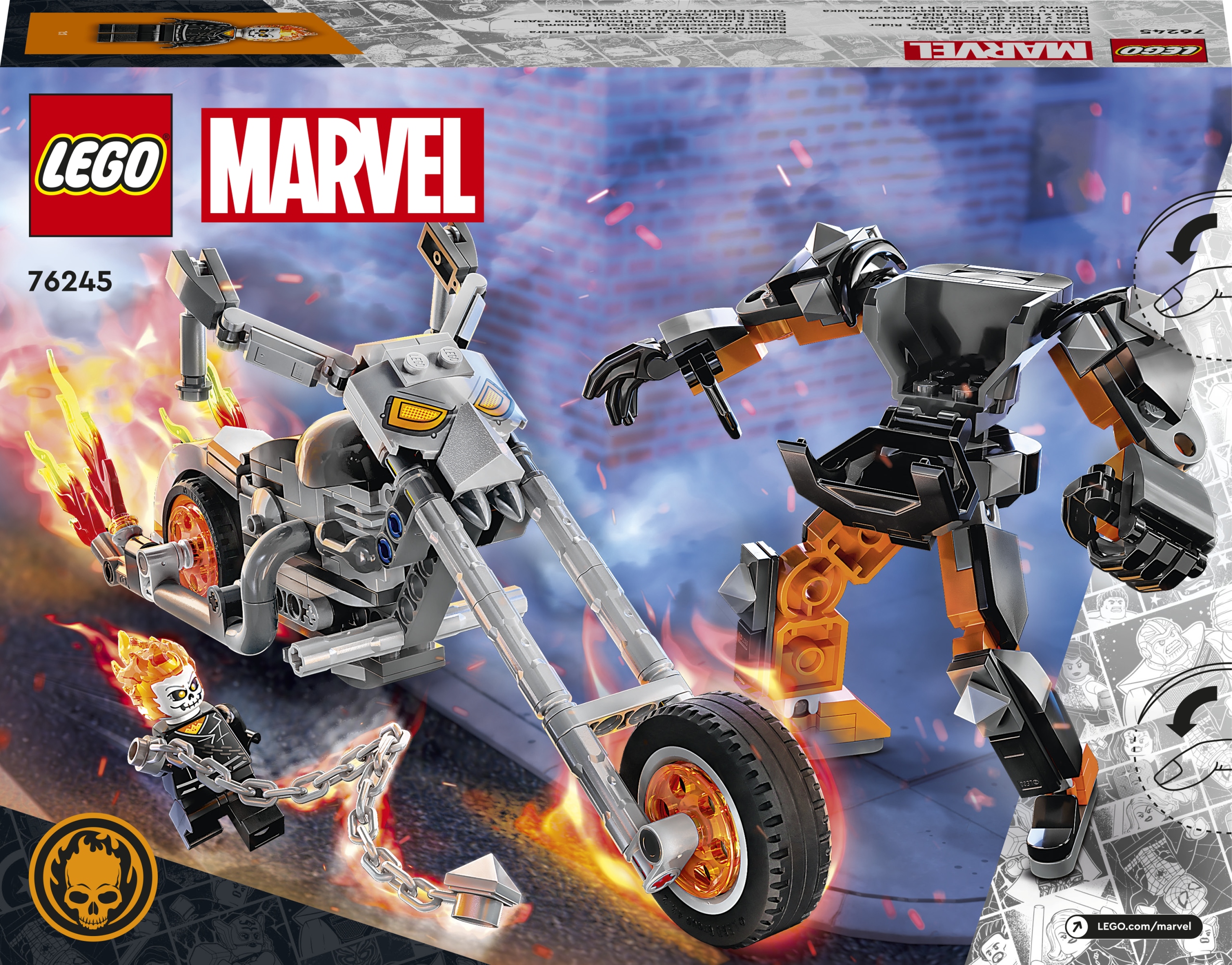 Lego Heroes 76245 Robotický oblek a motorka Ghost Ridera