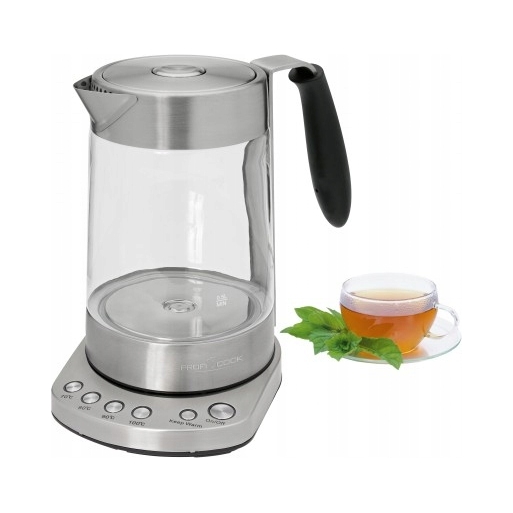 Rychlovarná konvice Profi Cook Wks 1020 G, 3000 W, 1,7 l, stříbrná/šedá