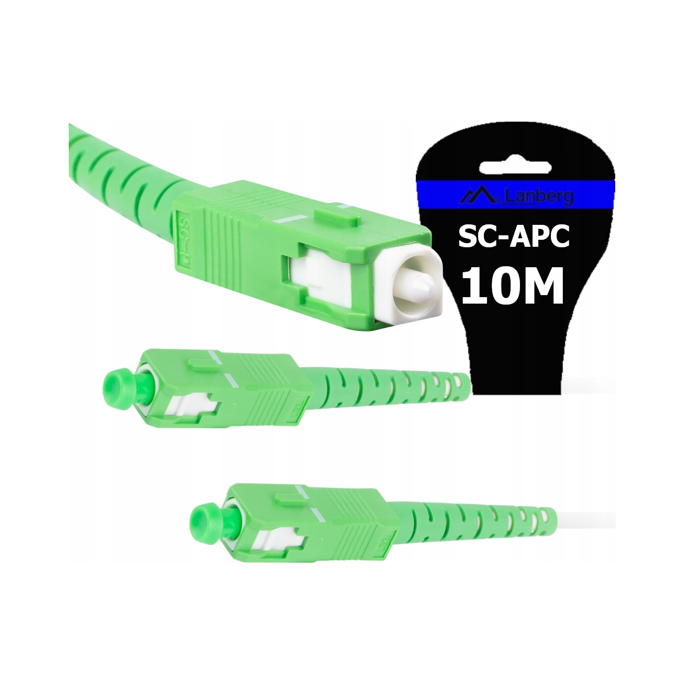 Kabel światłowodowy SC/APC SIMPLEX 10 m G657A2