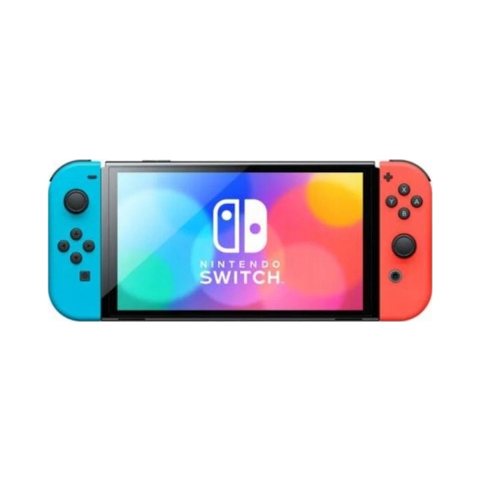 Konsola Nintendo Switch OLED czerwono - niebieska