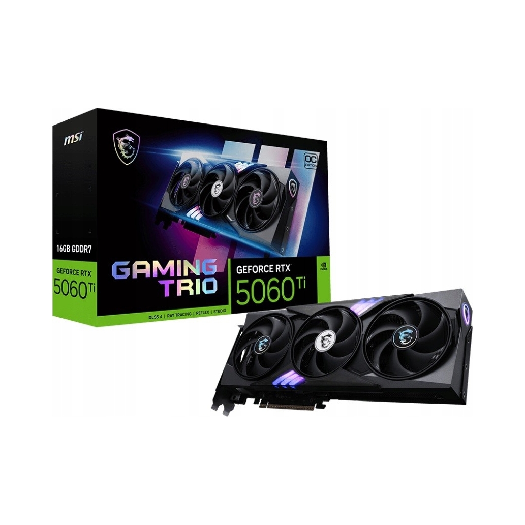 Grafická karta Msi Geforce Rtx 5060 Gaming Trio Oc 16GB GDDR7 128bit