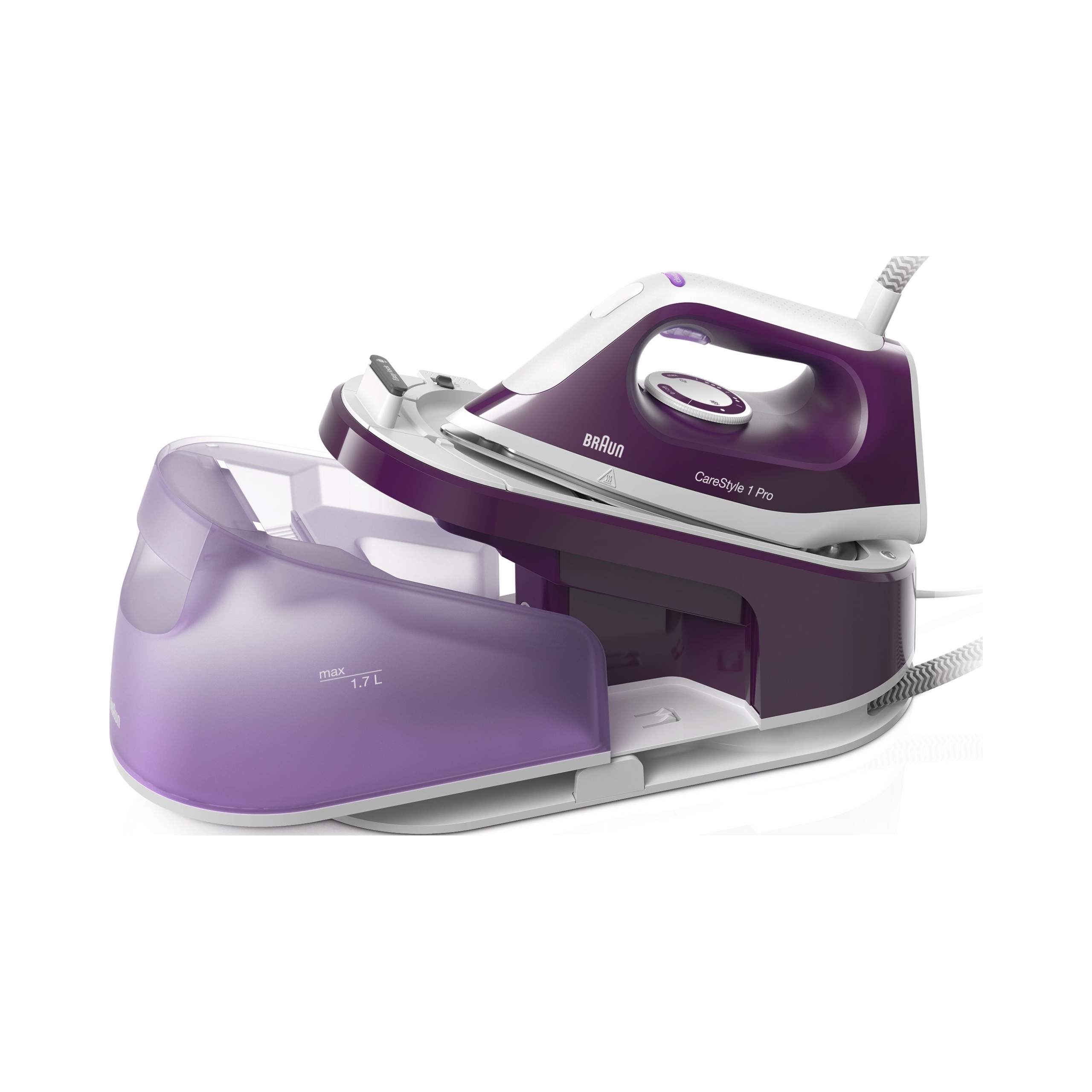 Stacja parowa Braun Is 1514VI 2200 W fioletowo-biała