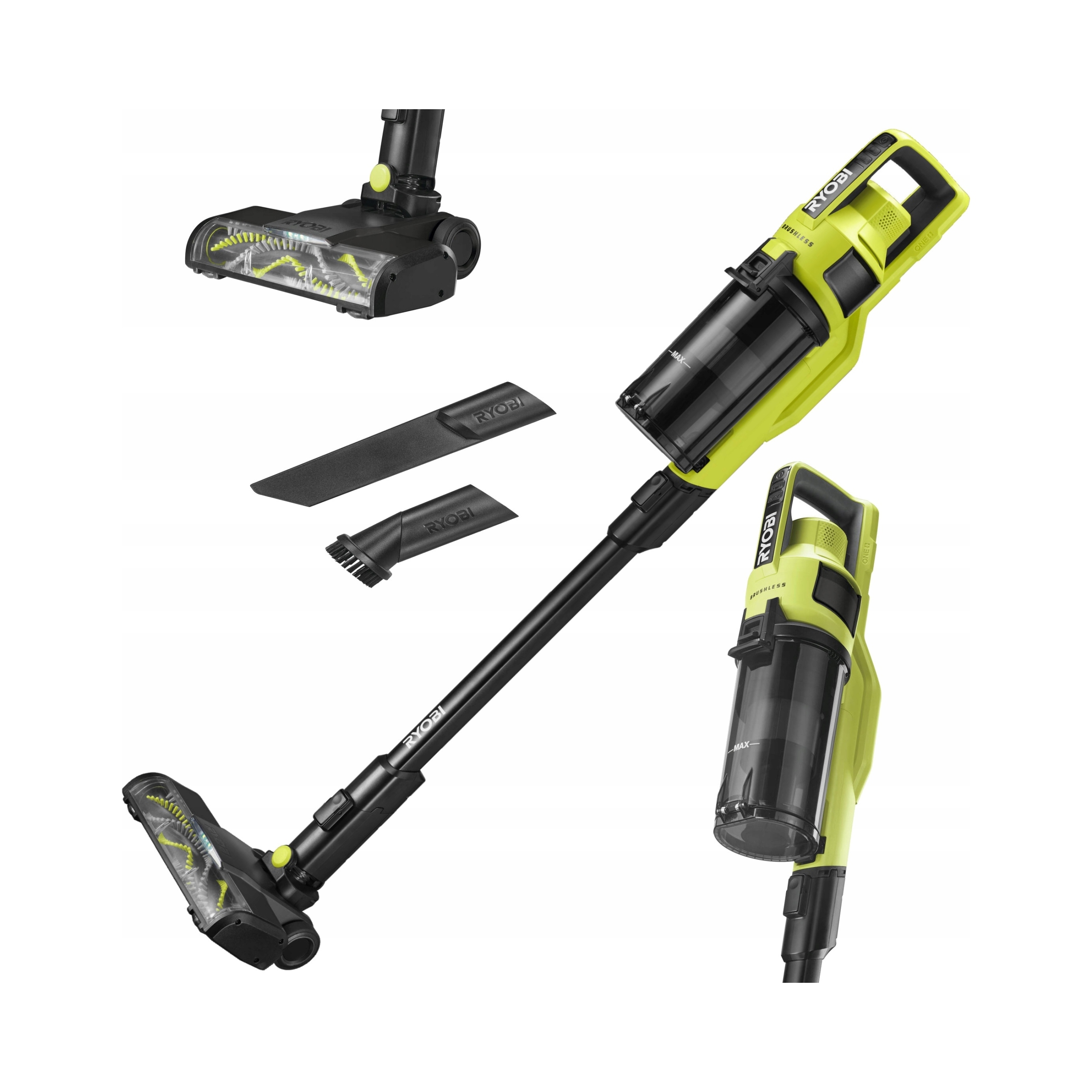 Tyčový vysavač Ryobi RSV18BL-0 90 W zelený