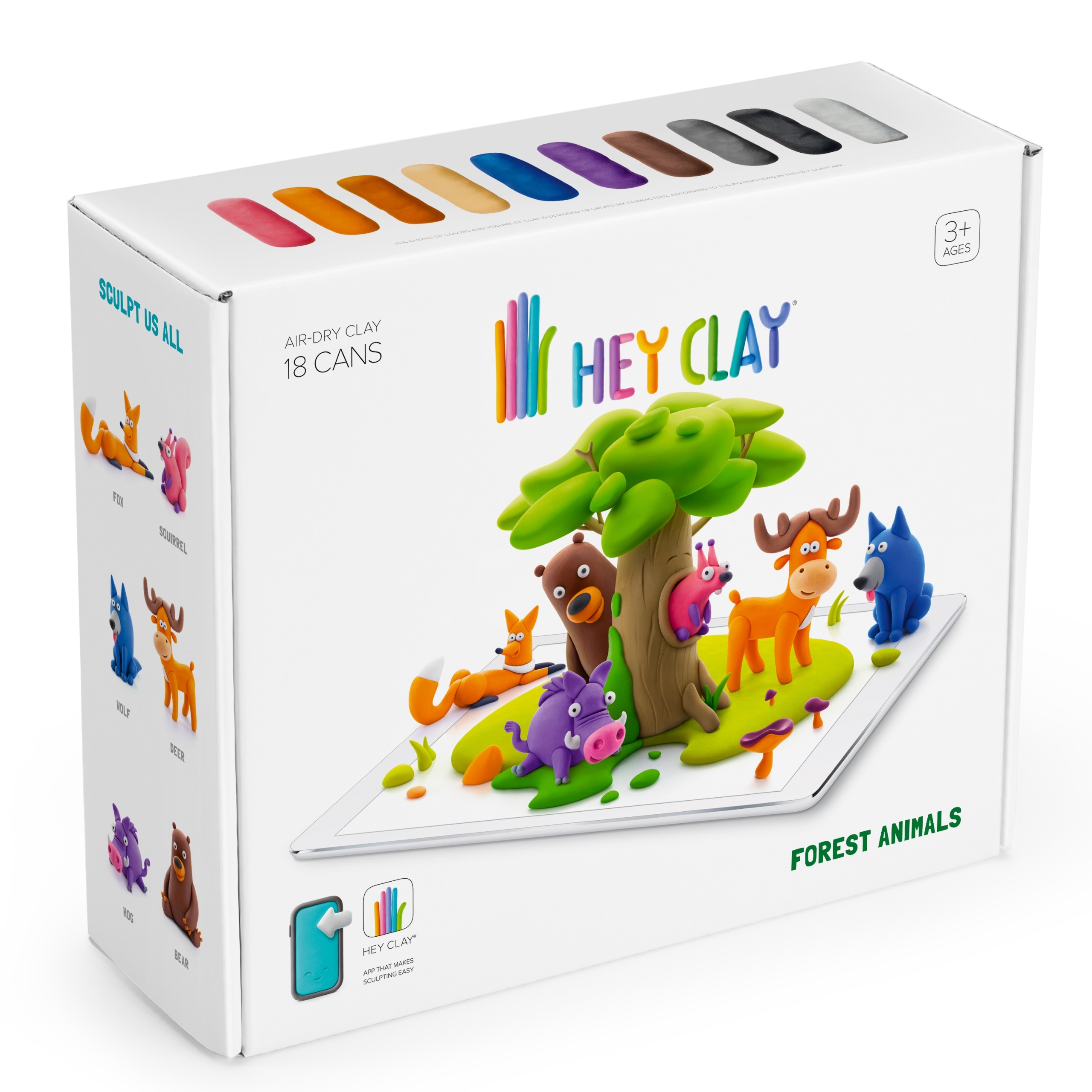 HEY CLAY MASA PLASTYCZNA ZW.LEŚNE HCL18011CE