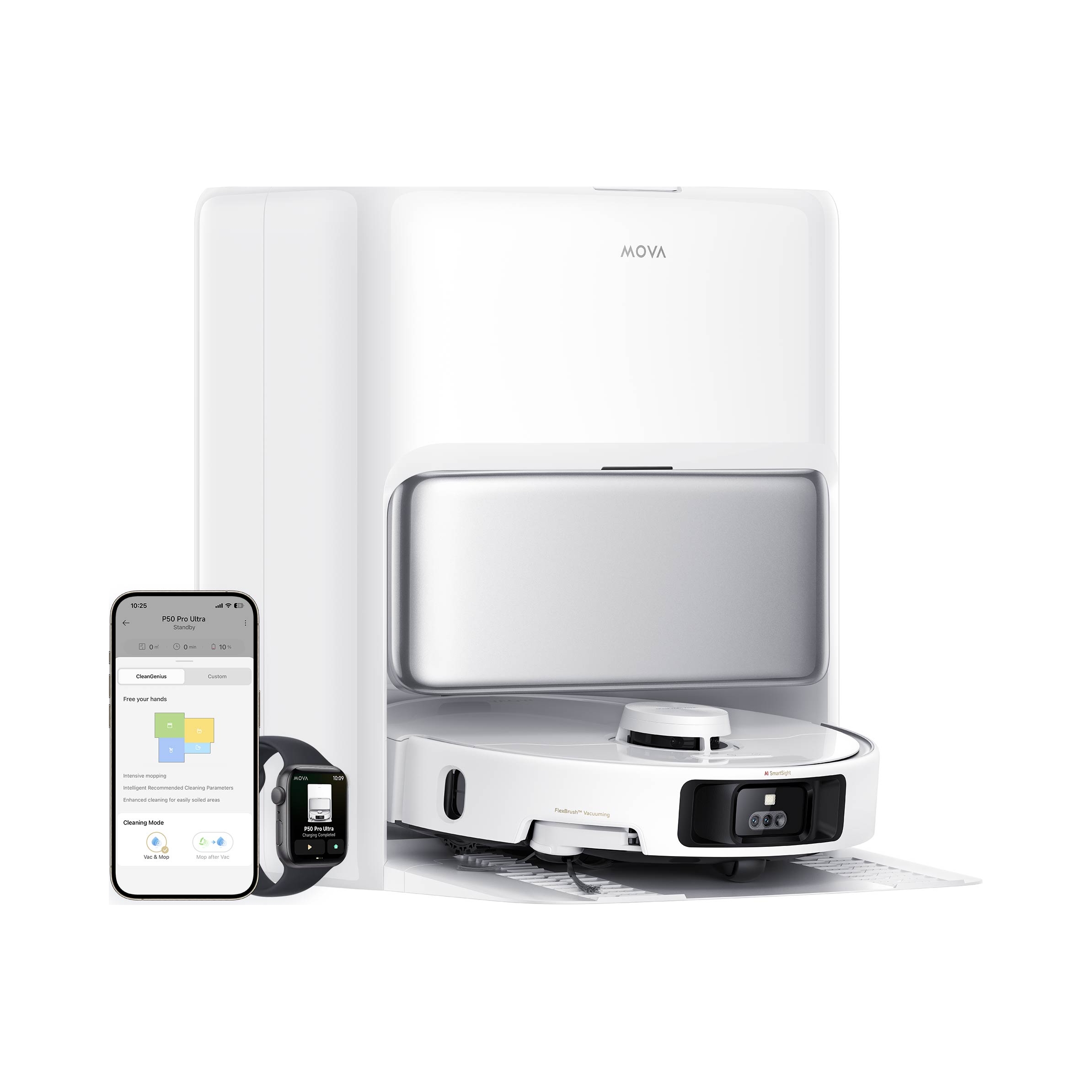 Uklízecí robot Mova P50 Pro Ultra bílý