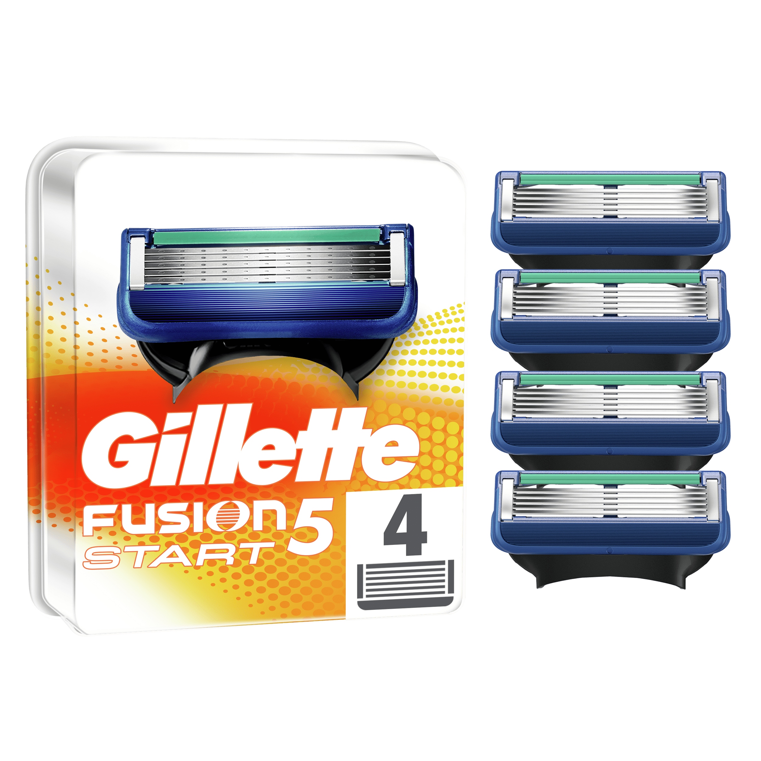 Promocja Gillette Fusion5 Start Ostrza wkłady 4 sztuki wyprzedaż przecena