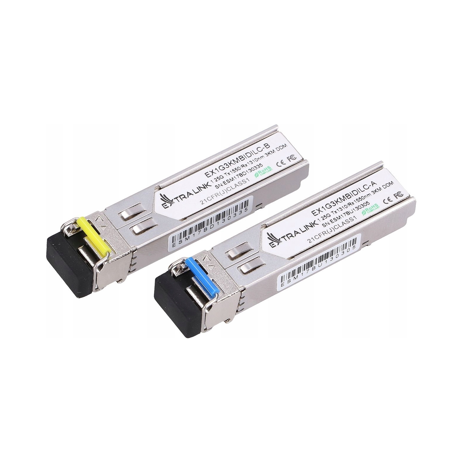 Moduł SFP Extralink 1.25G WDM 1310/1550 nm SM LC do 3 km
