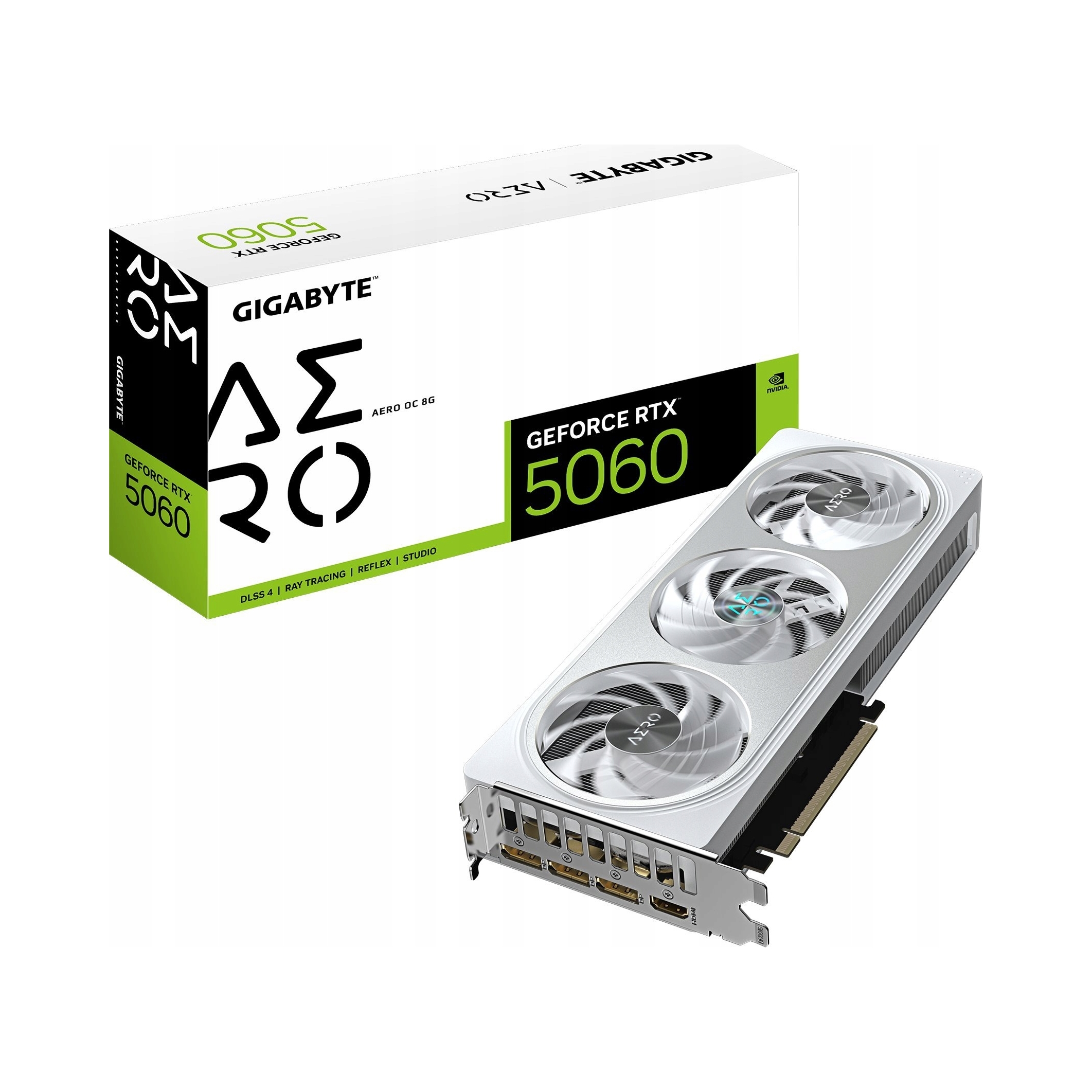 Gigabyte GeForce Rtx 5060 Aero Oc 8GB GDDR7 Dlss 4 (GV-N5060AERO OC-8GD)