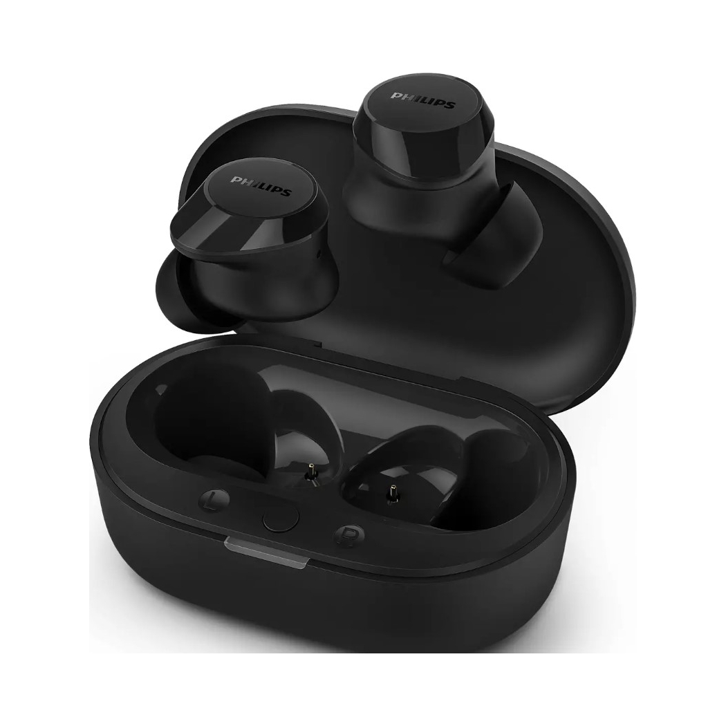 Bezprzewodowe słuchawki douszne True Wireless czarne Philips TAT1209BK