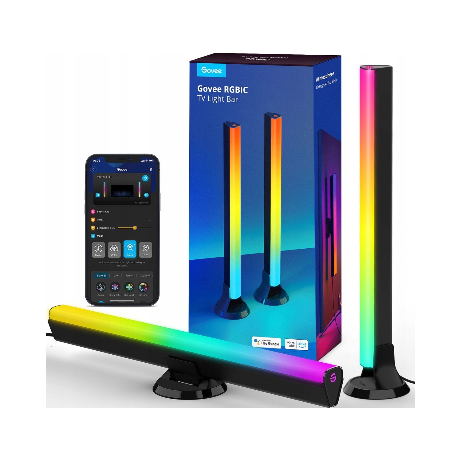 Svetelná lišta Govee H6046 Rgbic 2.4GHz Wi-Fi Bluetooth