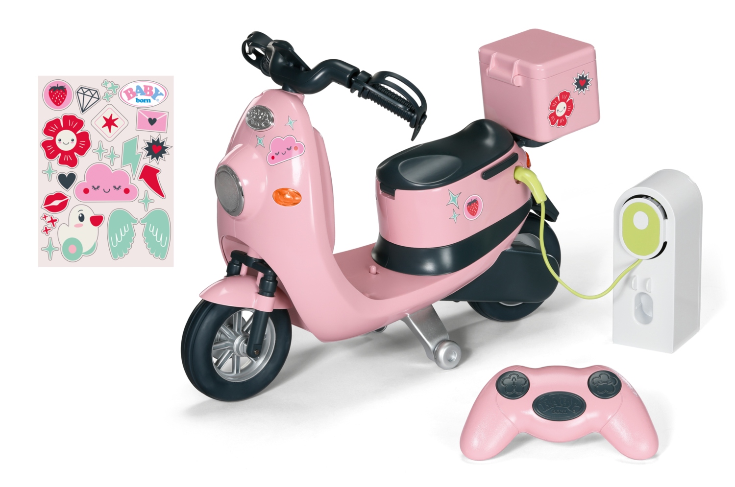 Lalka Baby born Skuter elektryczny Skuter Motor Zdalnie Sterowany Dla Lalki