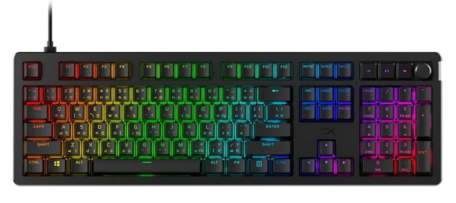 Podsvietená mechanická herná klávesnica HyperX Alloy Rise