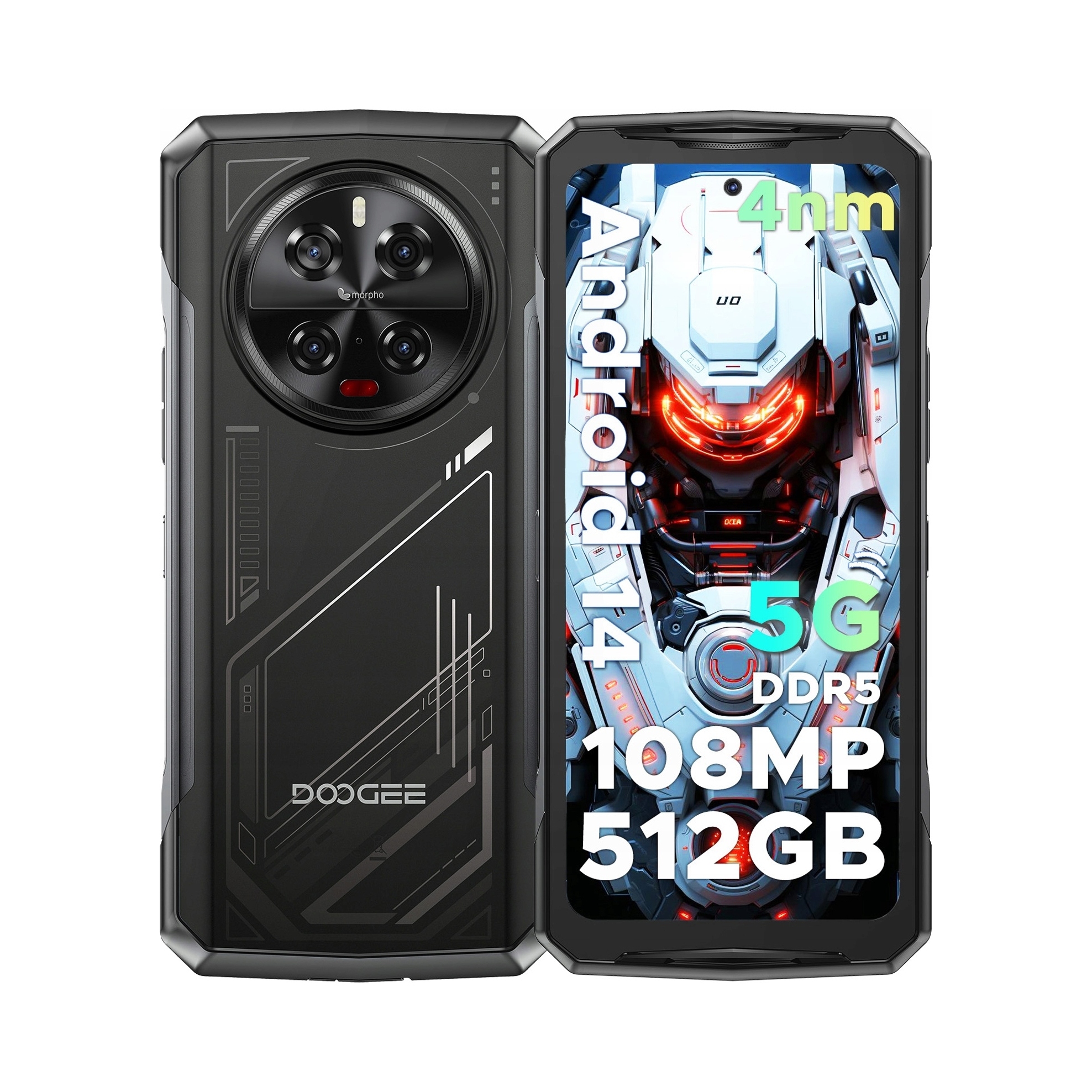 Smartfon Doogee V40 12 Gb 512 Gb 4G (lte) srebrny