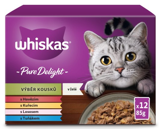 Levně Whiskas mokré hovězí krmivo 4,08 kg