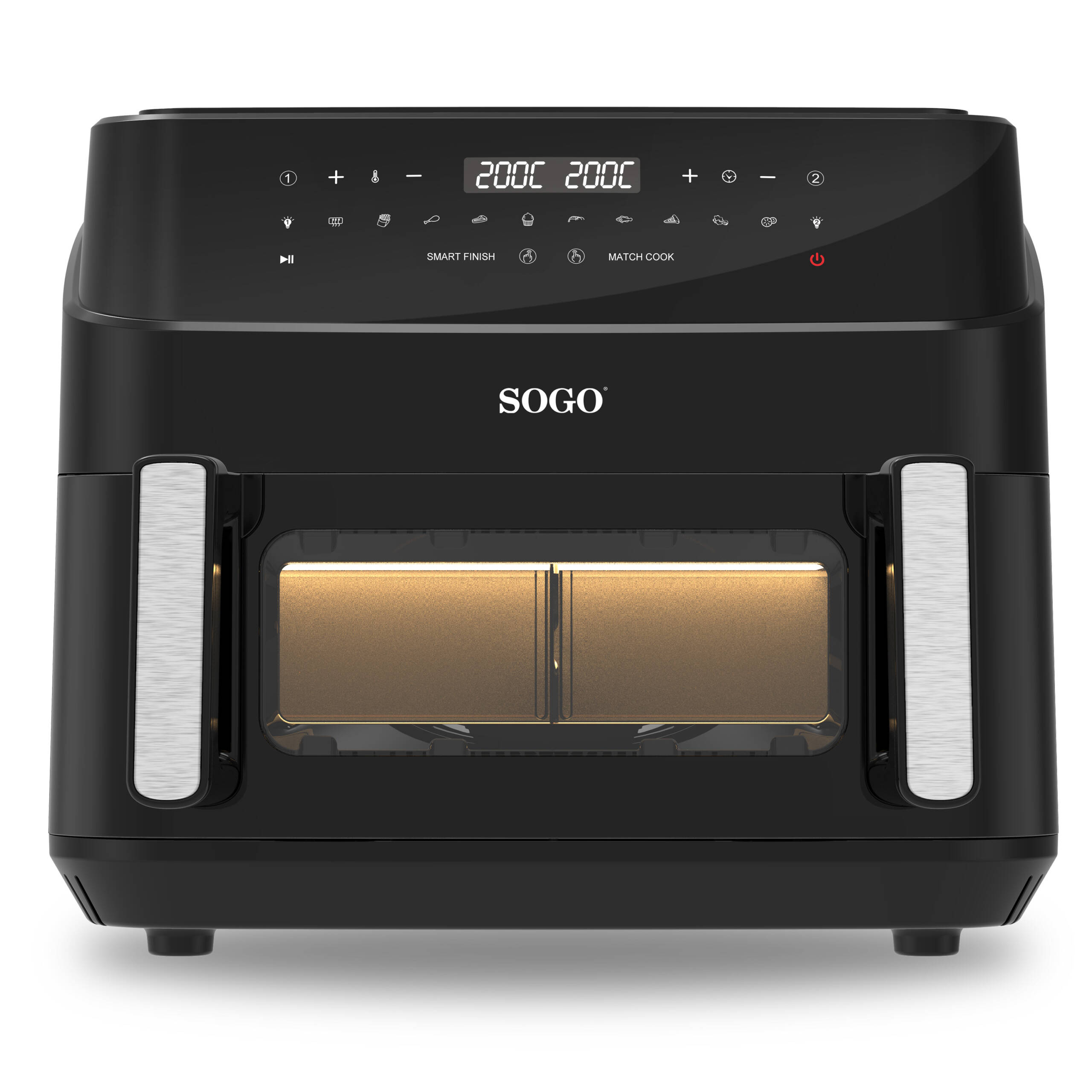Chytrá, multifunkční a dvojitá horkovzdušná fritéza Sogo SS-10895