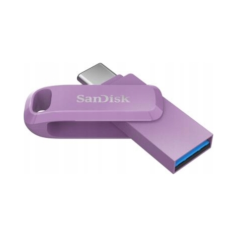 Flash disk Sandisk Dual Drive Go 256 Gb Usb 3.2, Usb-c 3.2 fialový
