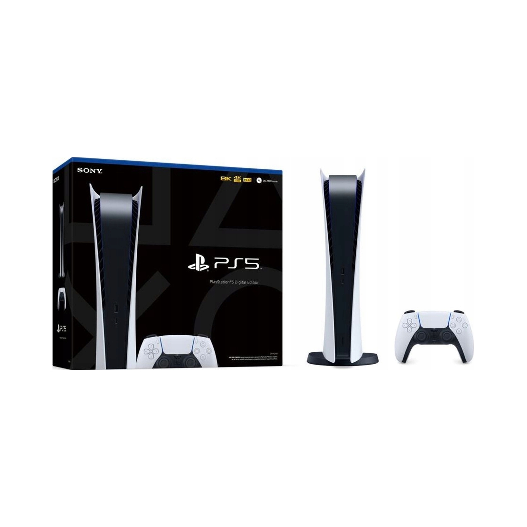Konsola Sony PlayStation 5 Digital Edition 825 GB biała