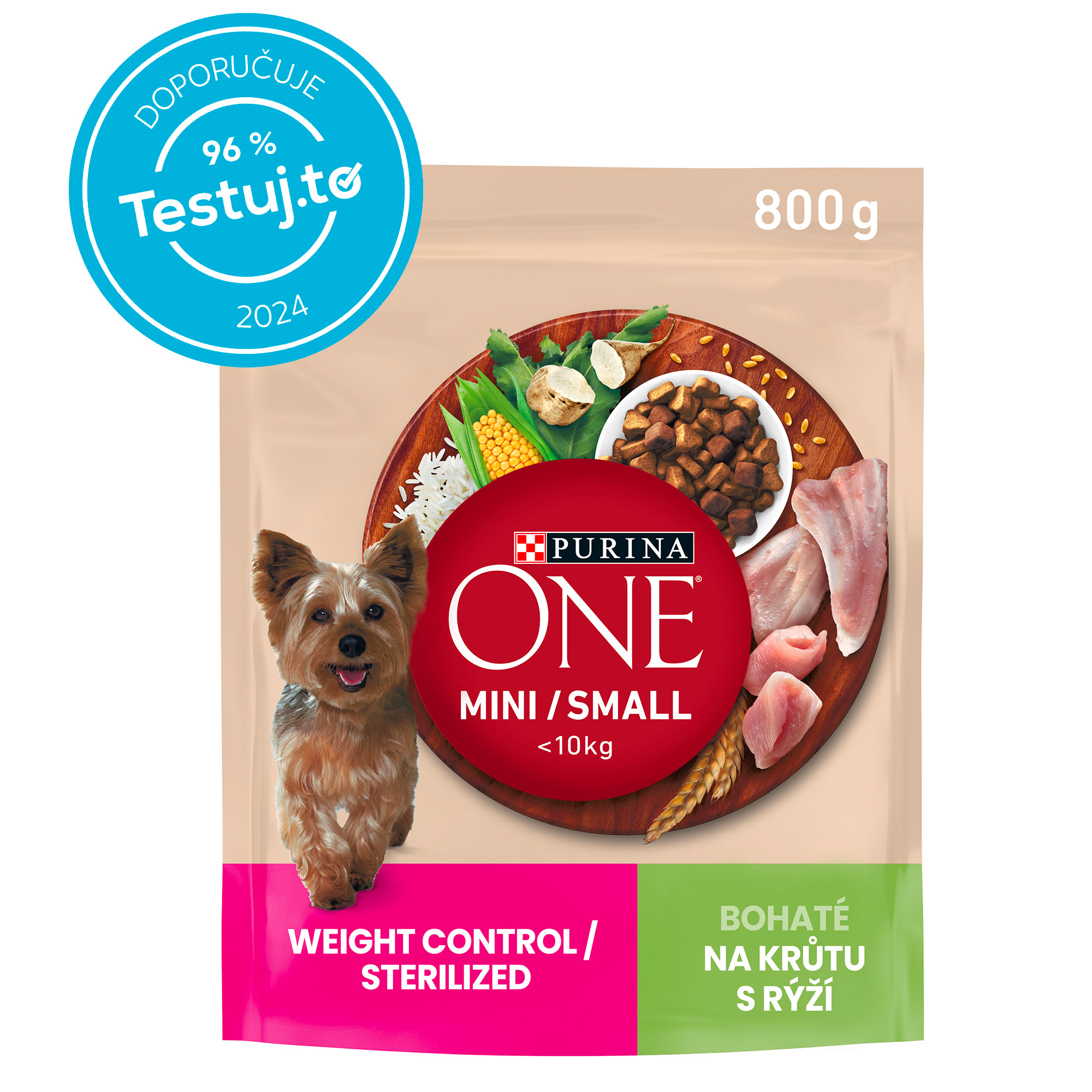 Levně Purina One Mini Weight Control Dog s krůtou 800g