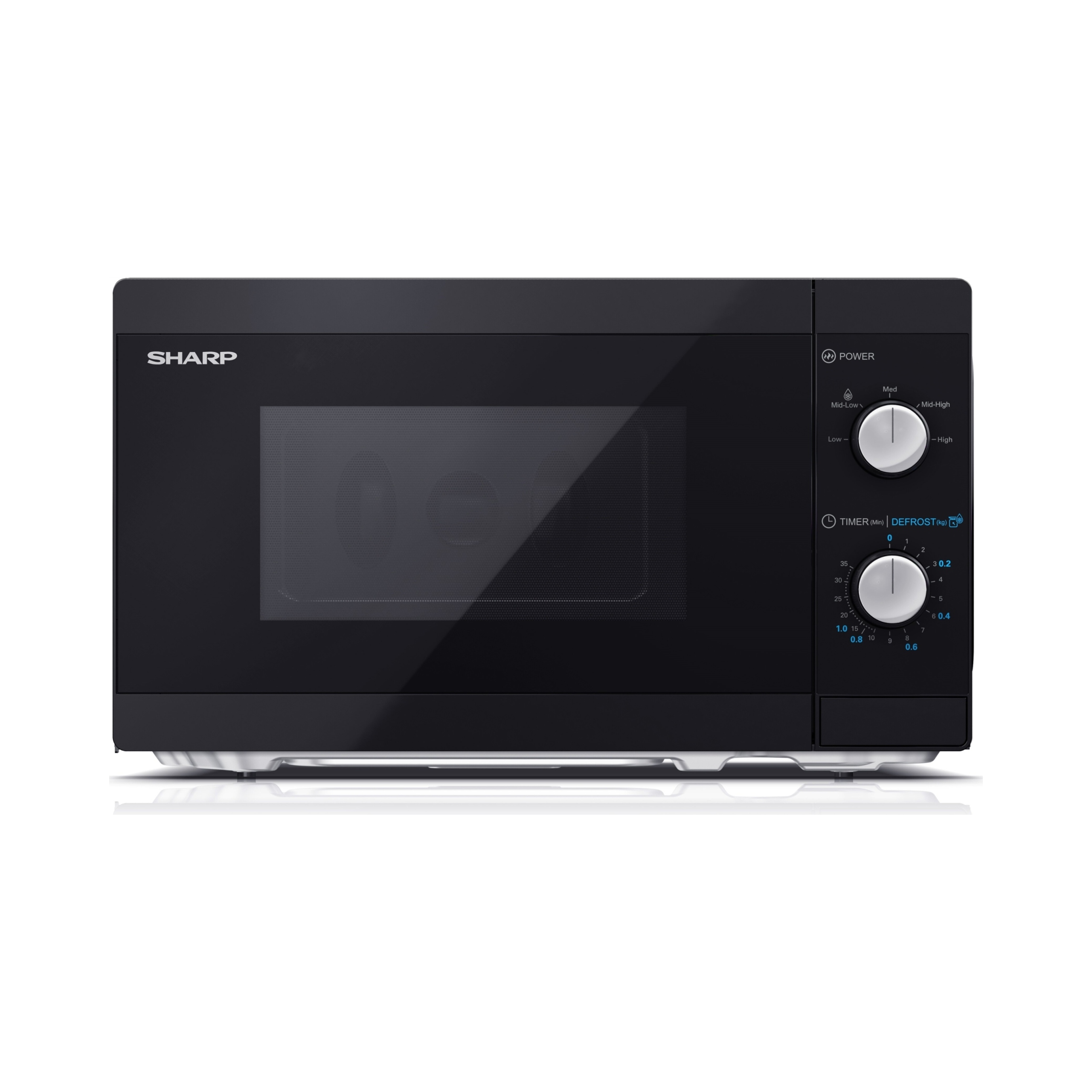 Mikrovlnná trouba Sharp, YC-MS01E-B, 20 l, 5 úrovní výkonu,